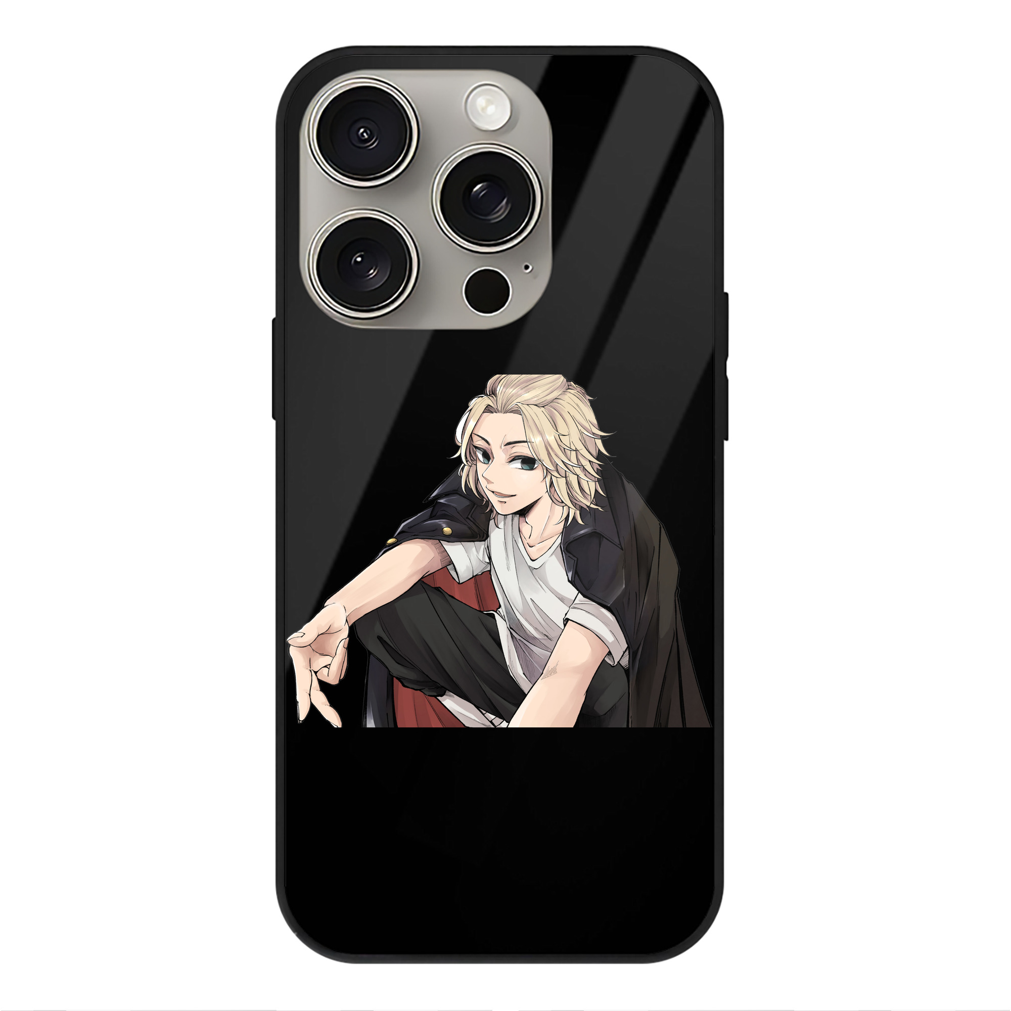（画像用） 東京リベンジャーズ Tokyo Revengers 【iPhone15Pro対応】スマホケース 耐衝撃＆黄変防止 背面ガラス