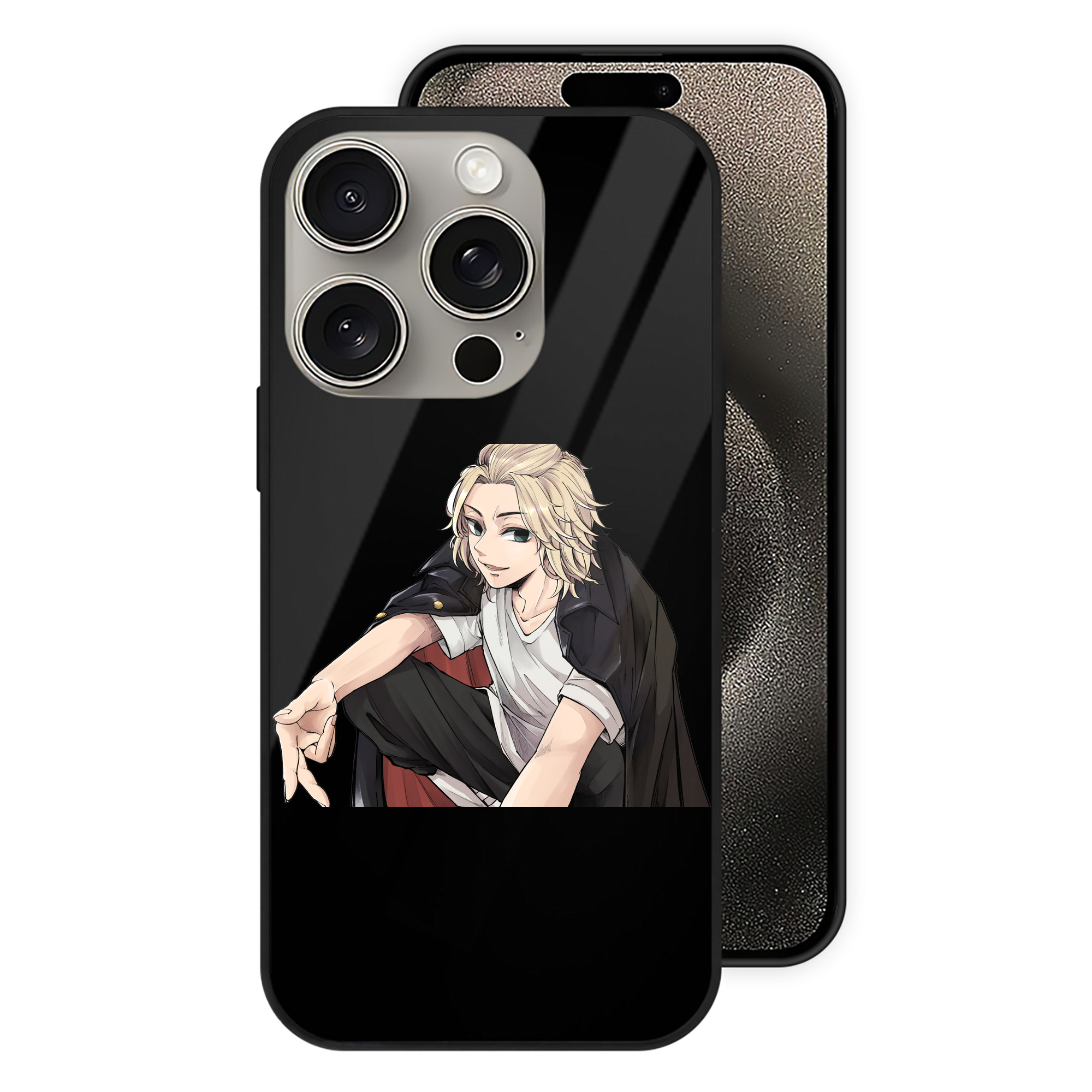 （画像用） 東京リベンジャーズ Tokyo Revengers 【iPhone15Pro対応】スマホケース 耐衝撃＆黄変防止 背面ガラス