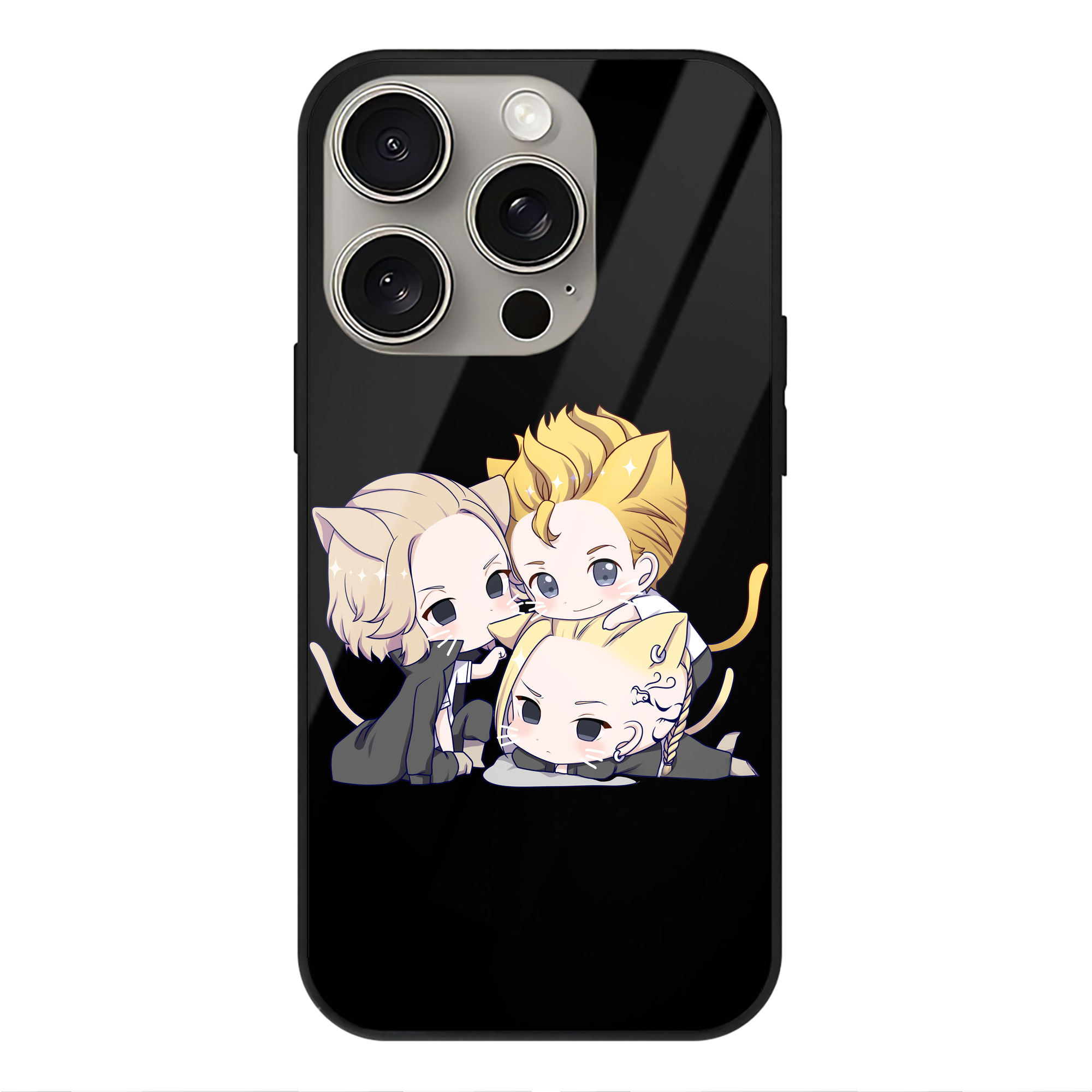 （画像用） 東京リベンジャーズ Tokyo Revengers 【iPhone15Pro対応】スマホケース 耐衝撃＆黄変防止 背面ガラス