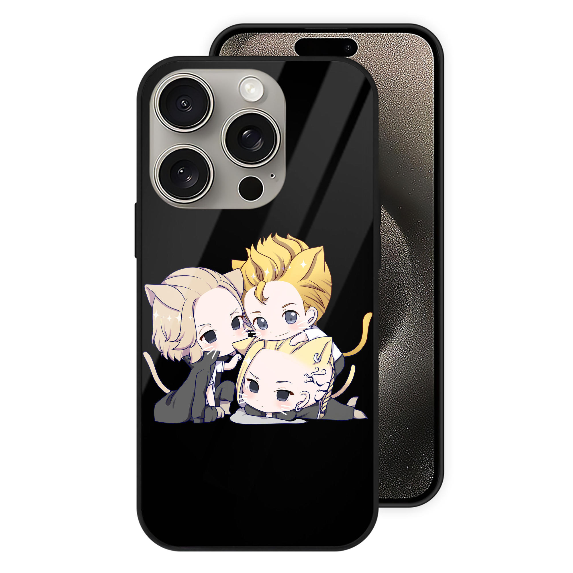 （画像用） 東京リベンジャーズ Tokyo Revengers 【iPhone15Pro対応】スマホケース 耐衝撃＆黄変防止 背面ガラス