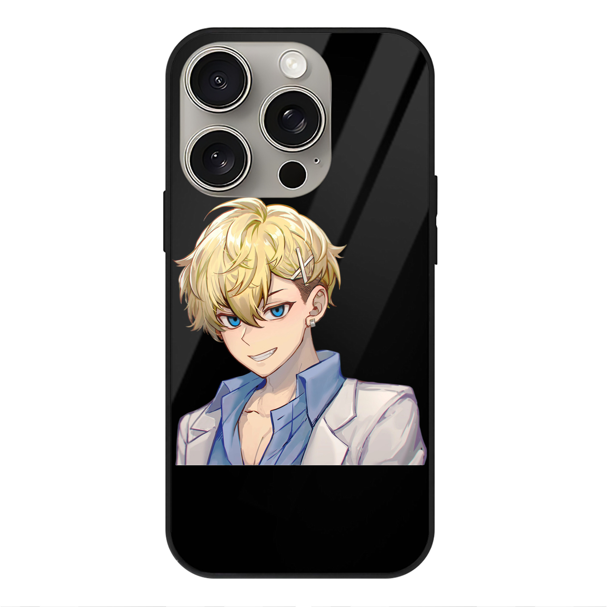 （画像用） 東京リベンジャーズ Tokyo Revengers 【iPhone15Pro対応】スマホケース 耐衝撃＆黄変防止 背面ガラス