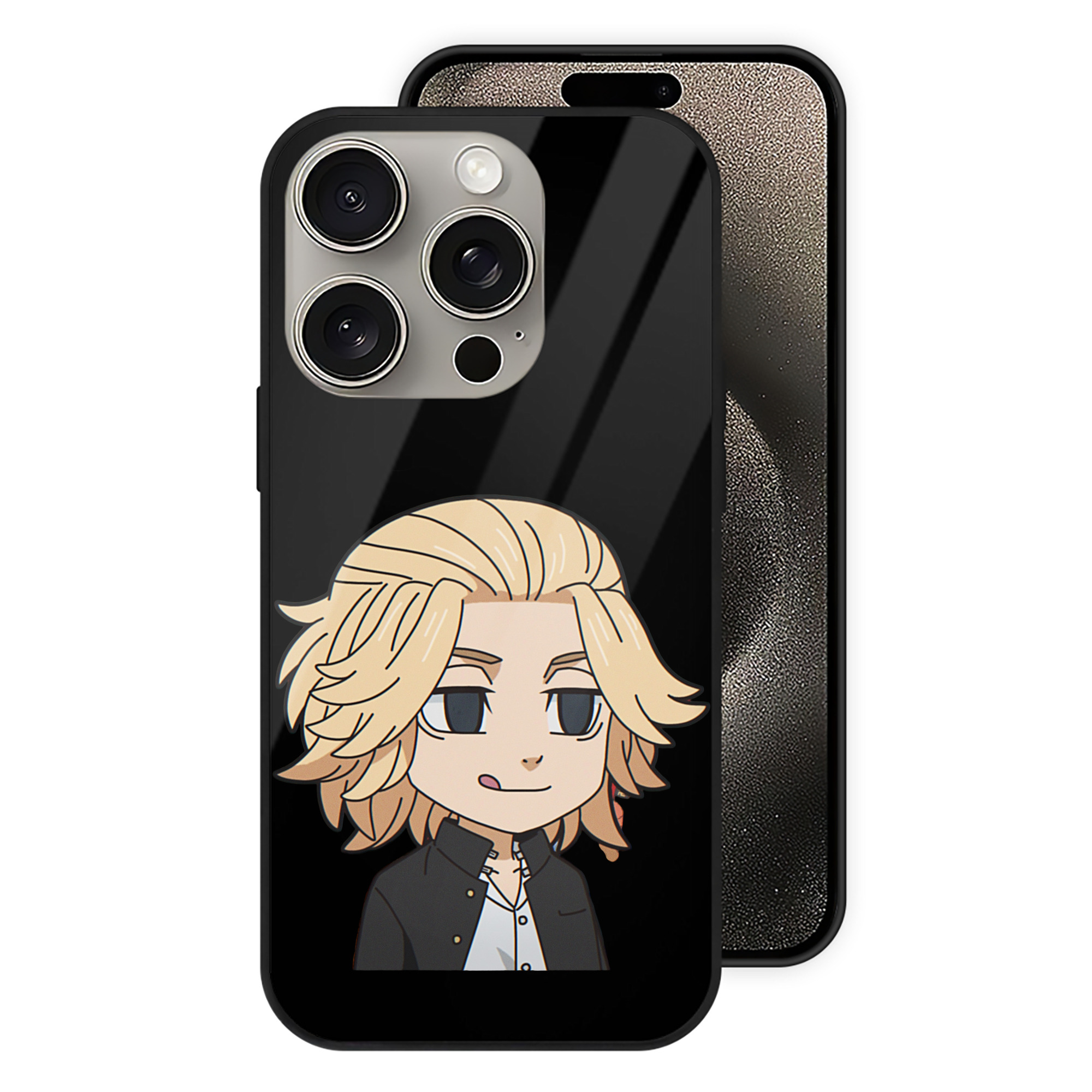 （画像用） 東京リベンジャーズ Tokyo Revengers 【iPhone15Pro対応】スマホケース 耐衝撃＆黄変防止 背面ガラス