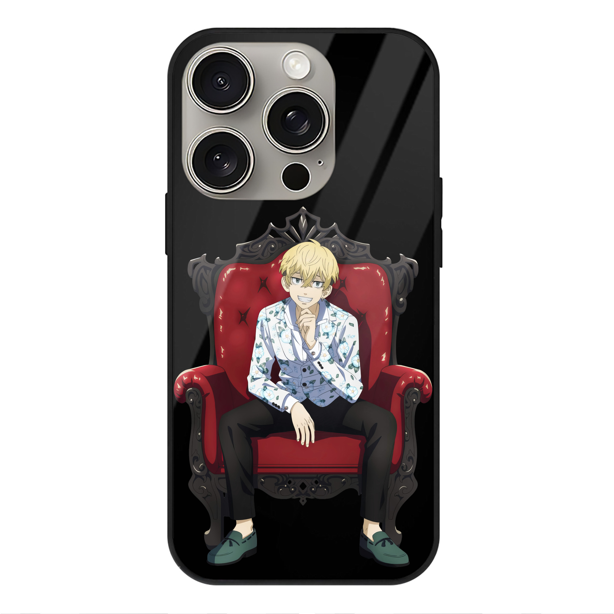 （画像用） 東京リベンジャーズ Tokyo Revengers 【iPhone15Pro対応】スマホケース 耐衝撃＆黄変防止 背面ガラス