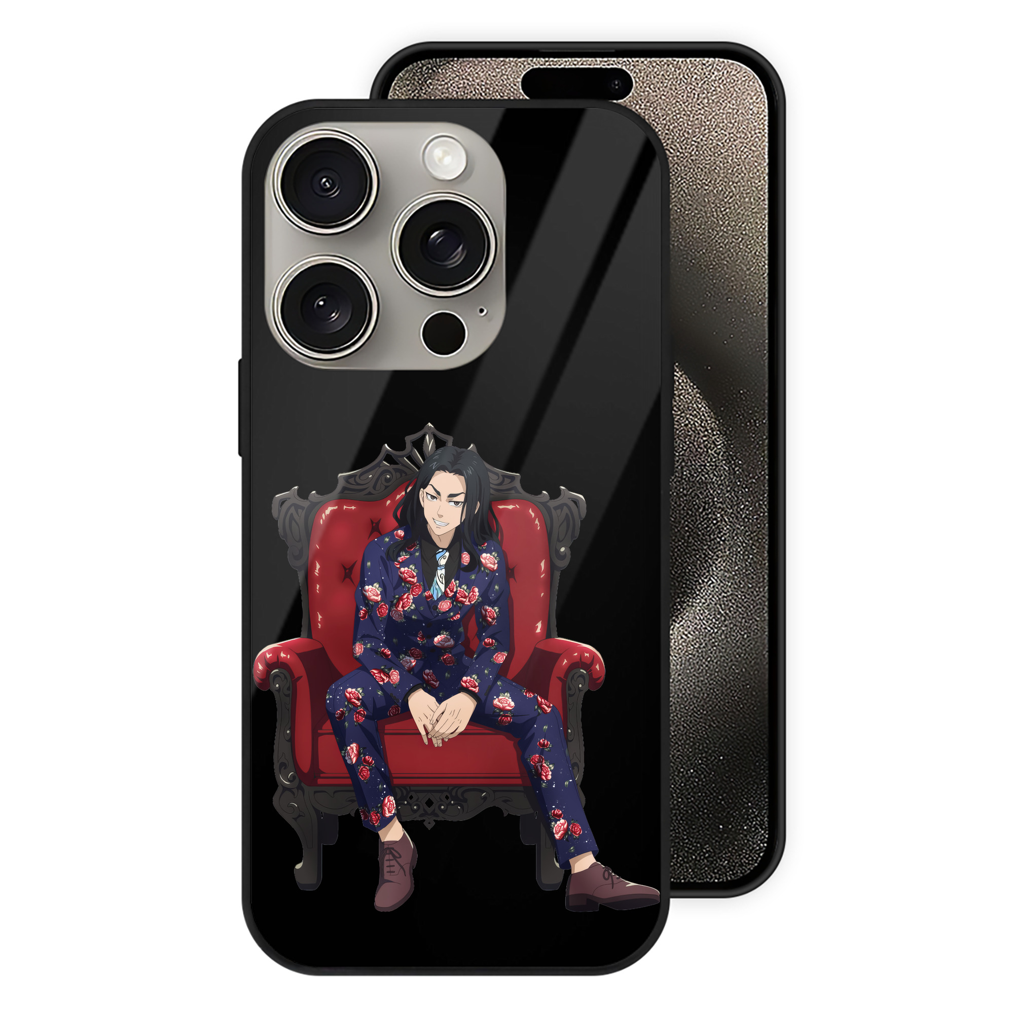 （画像用） 東京リベンジャーズ Tokyo Revengers 【iPhone15Pro対応】スマホケース 耐衝撃＆黄変防止 背面ガラス