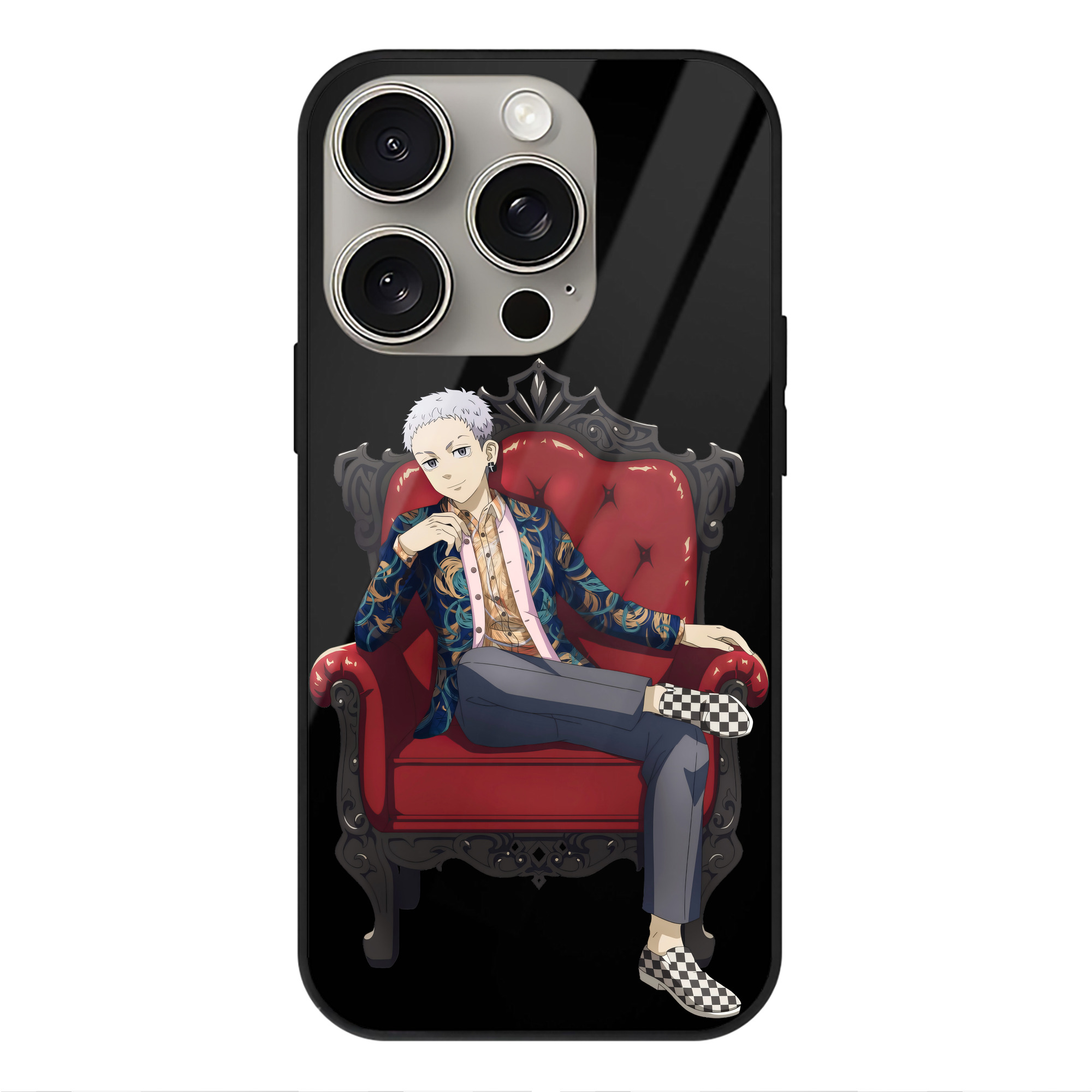 （画像用） 東京リベンジャーズ Tokyo Revengers 【iPhone15Pro対応】スマホケース 耐衝撃＆黄変防止 背面ガラス