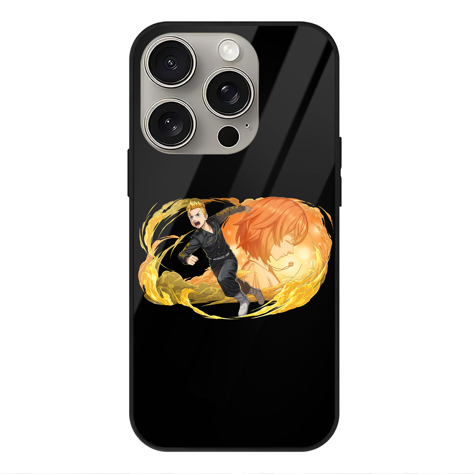 （画像用） 東京リベンジャーズ Tokyo Revengers 【iPhone15Pro対応】スマホケース 耐衝撃＆黄変防止 背面ガラス