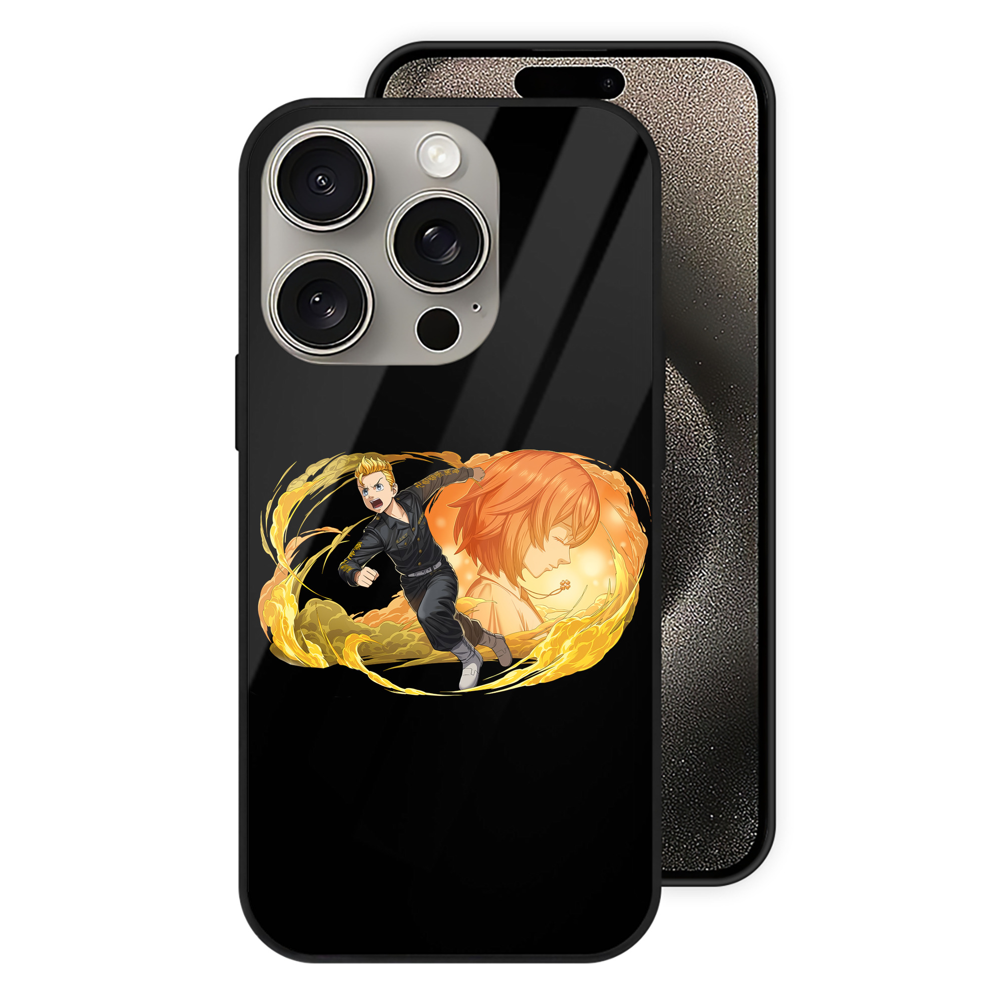 （画像用） 東京リベンジャーズ Tokyo Revengers 【iPhone15Pro対応】スマホケース 耐衝撃＆黄変防止 背面ガラス