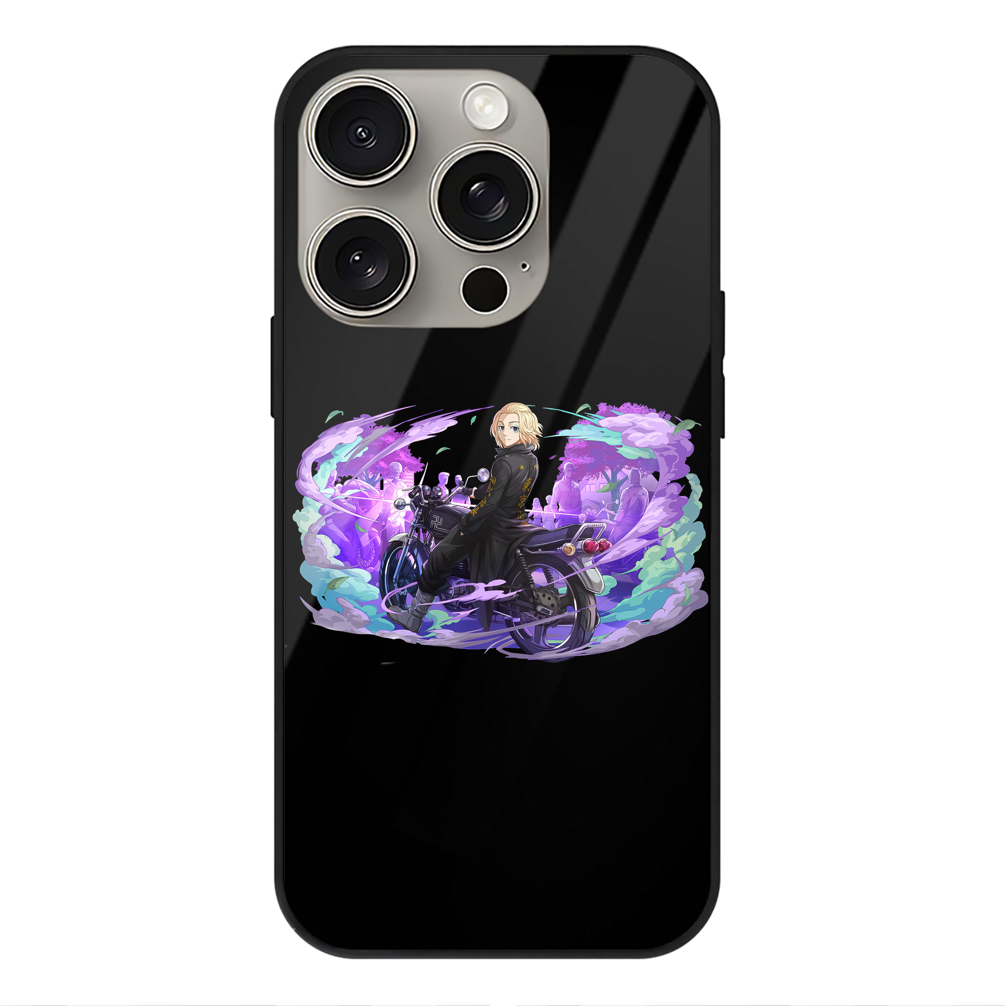 （画像用） 東京リベンジャーズ Tokyo Revengers 【iPhone15Pro対応】スマホケース 耐衝撃＆黄変防止 背面ガラス
