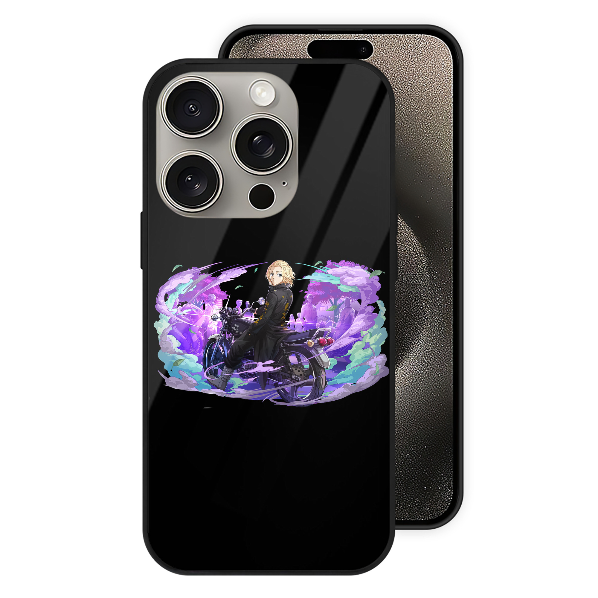 （画像用） 東京リベンジャーズ Tokyo Revengers 【iPhone15Pro対応】スマホケース 耐衝撃＆黄変防止 背面ガラス