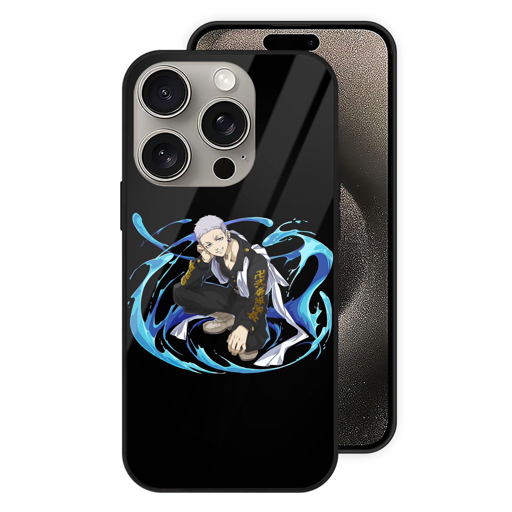 （画像用） 東京リベンジャーズ Tokyo Revengers 【iPhone15Pro対応】スマホケース 耐衝撃＆黄変防止 背面ガラス