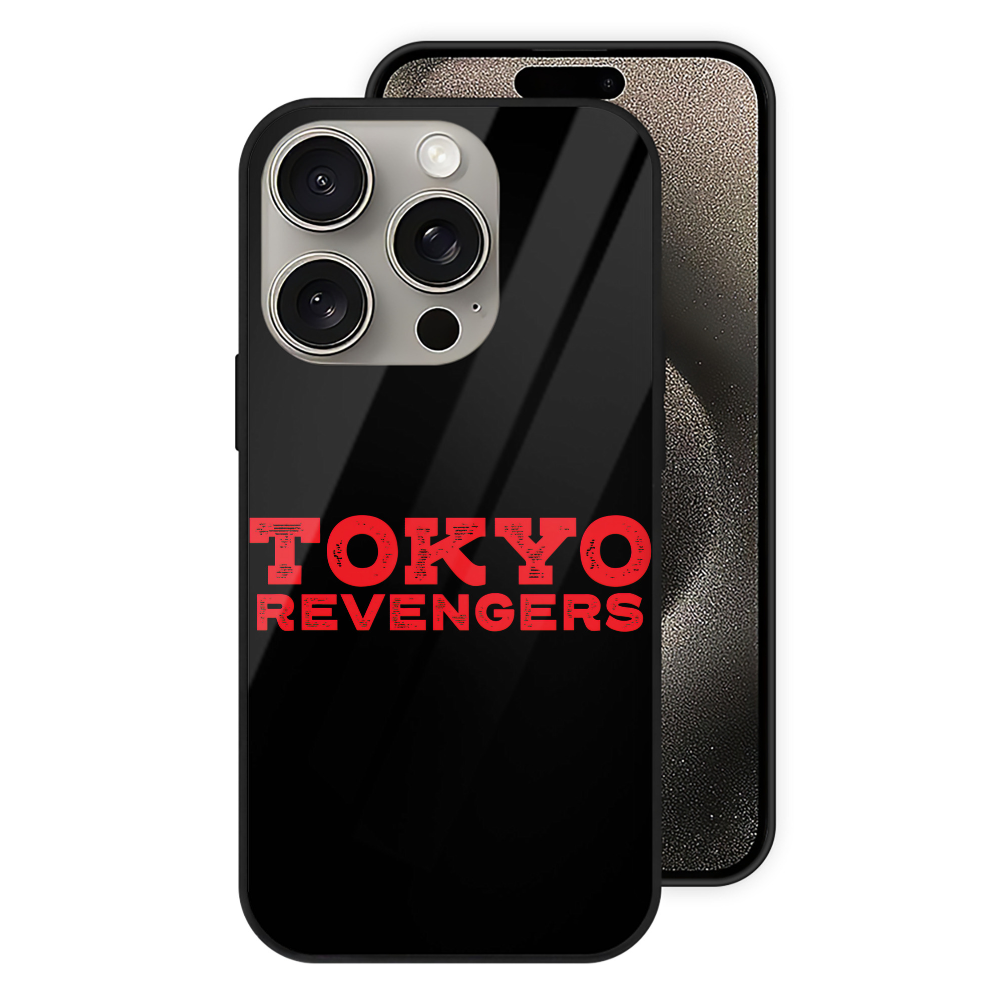 （画像用） 東京リベンジャーズ Tokyo Revengers 【iPhone15Pro対応】スマホケース 耐衝撃＆黄変防止 背面ガラス