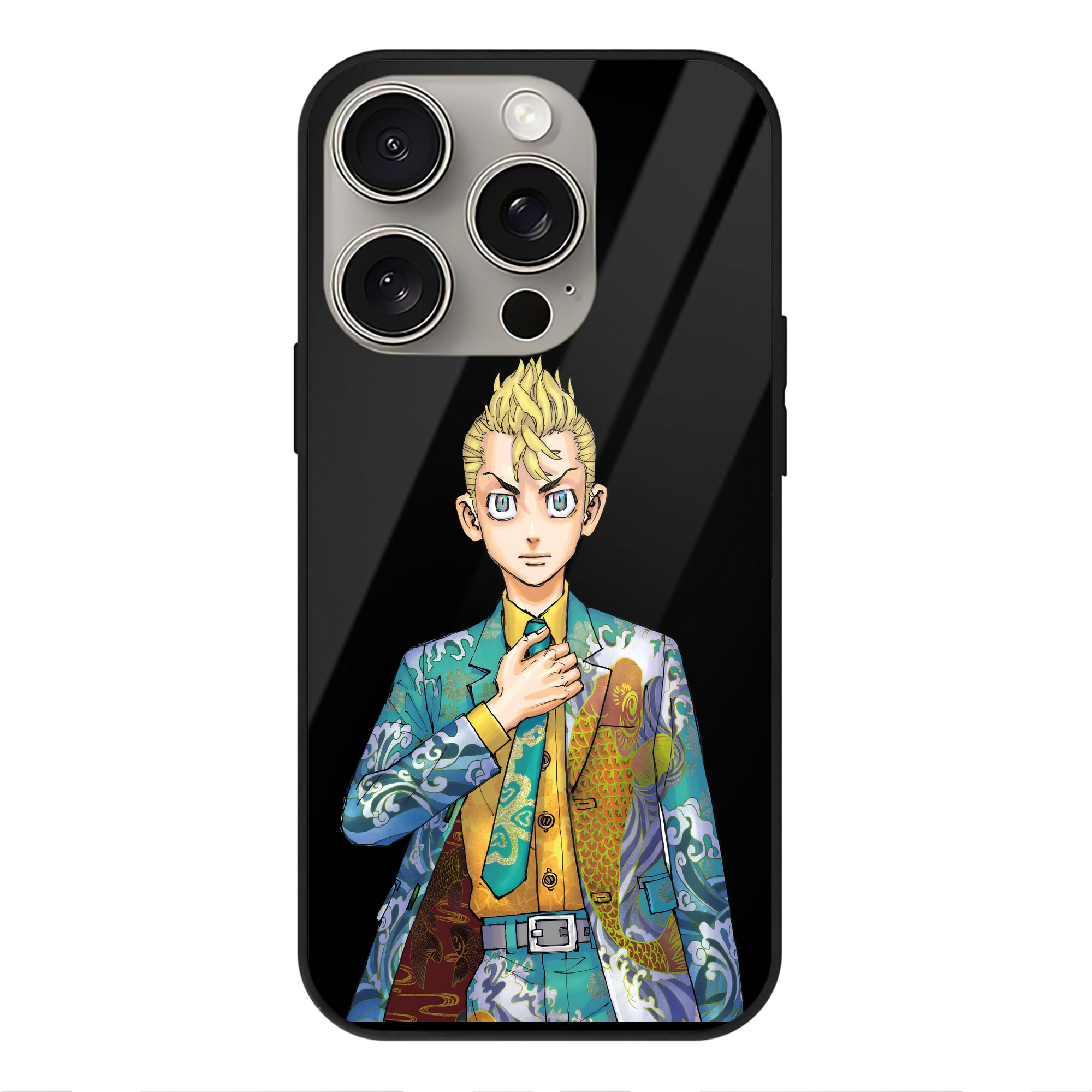 （画像用） 東京リベンジャーズ Tokyo Revengers 【iPhone15Pro対応】スマホケース 耐衝撃＆黄変防止 背面ガラス