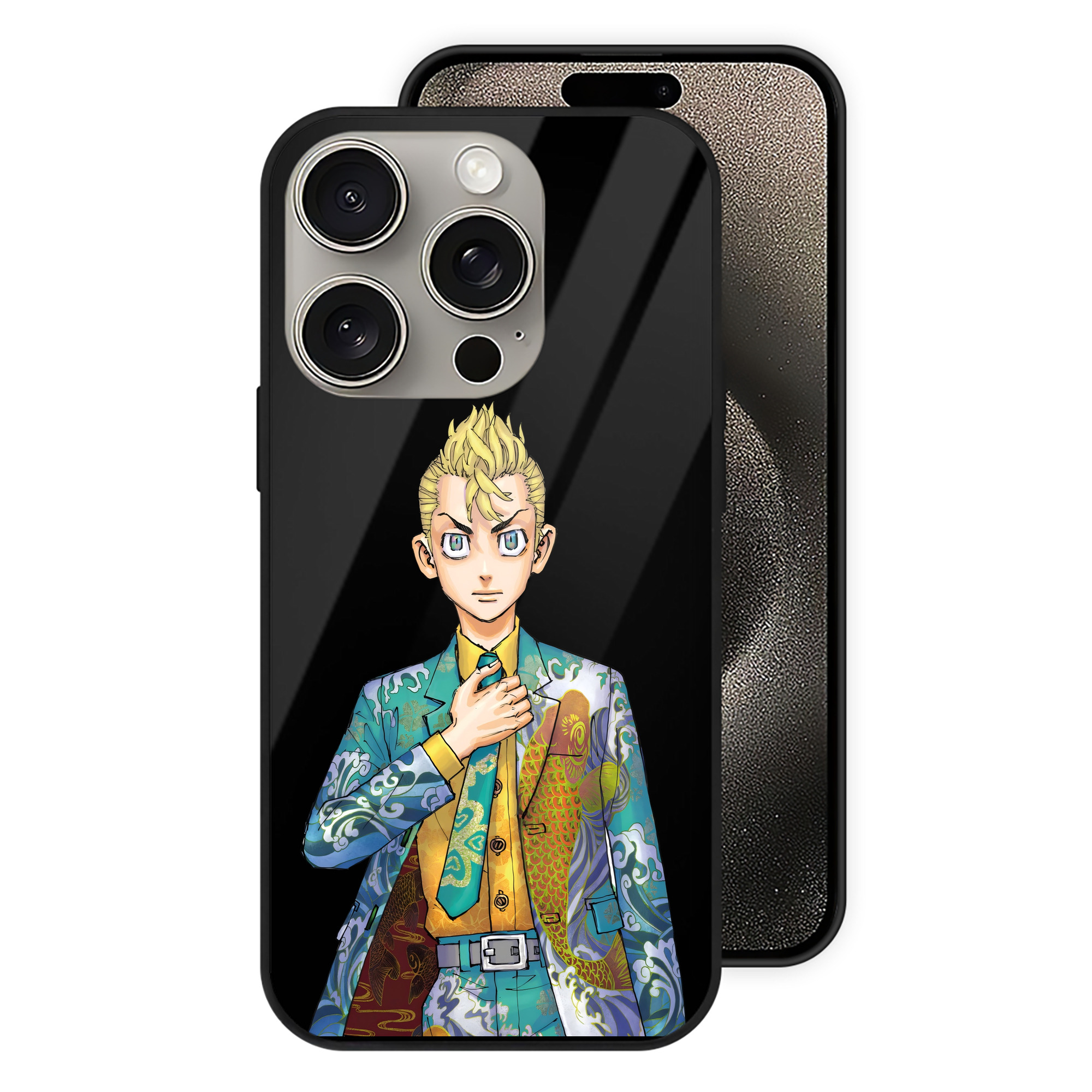 （画像用） 東京リベンジャーズ Tokyo Revengers 【iPhone15Pro対応】スマホケース 耐衝撃＆黄変防止 背面ガラス