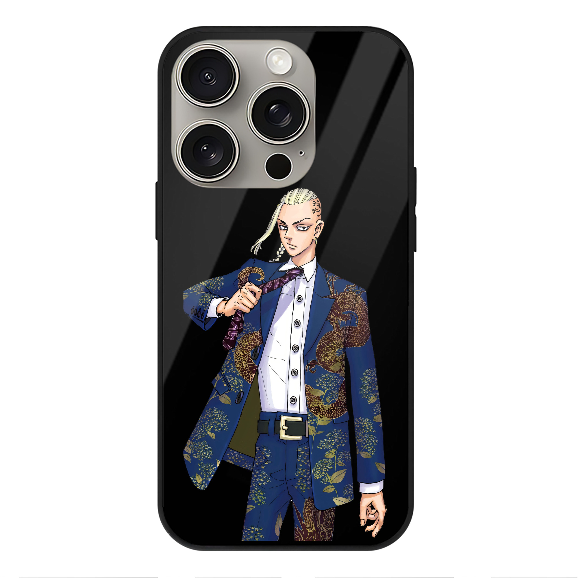 （画像用） 東京リベンジャーズ Tokyo Revengers 【iPhone15Pro対応】スマホケース 耐衝撃＆黄変防止 背面ガラス