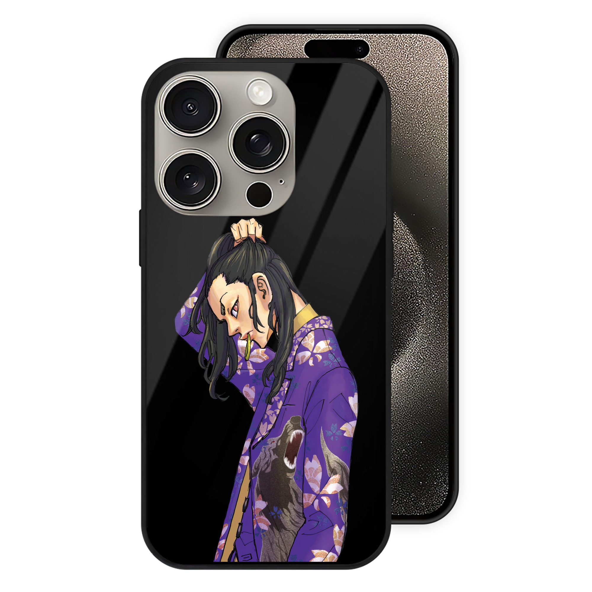 （画像用） 東京リベンジャーズ Tokyo Revengers 【iPhone15Pro対応】スマホケース 耐衝撃＆黄変防止 背面ガラス