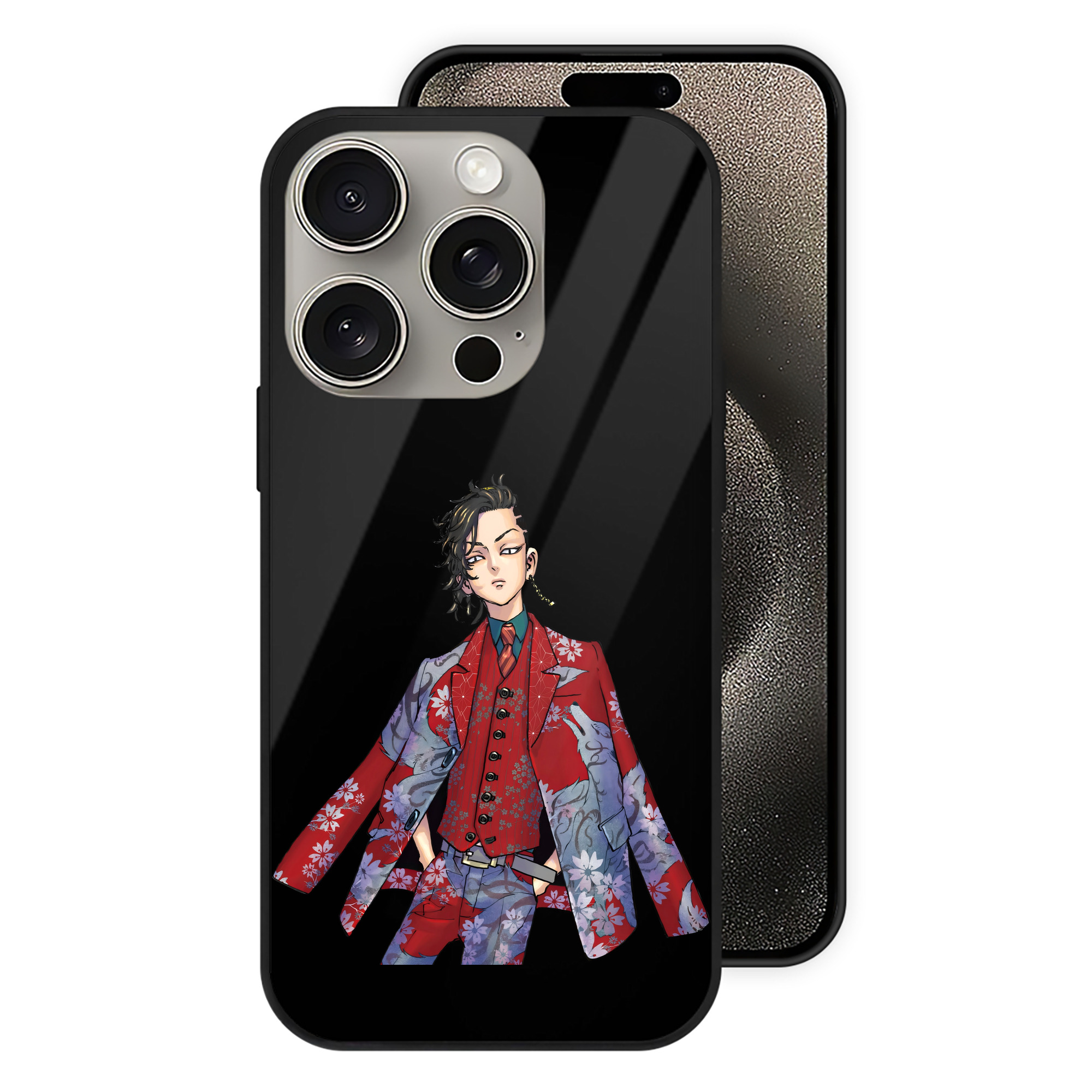 （画像用） 東京リベンジャーズ Tokyo Revengers 【iPhone15Pro対応】スマホケース 耐衝撃＆黄変防止 背面ガラス