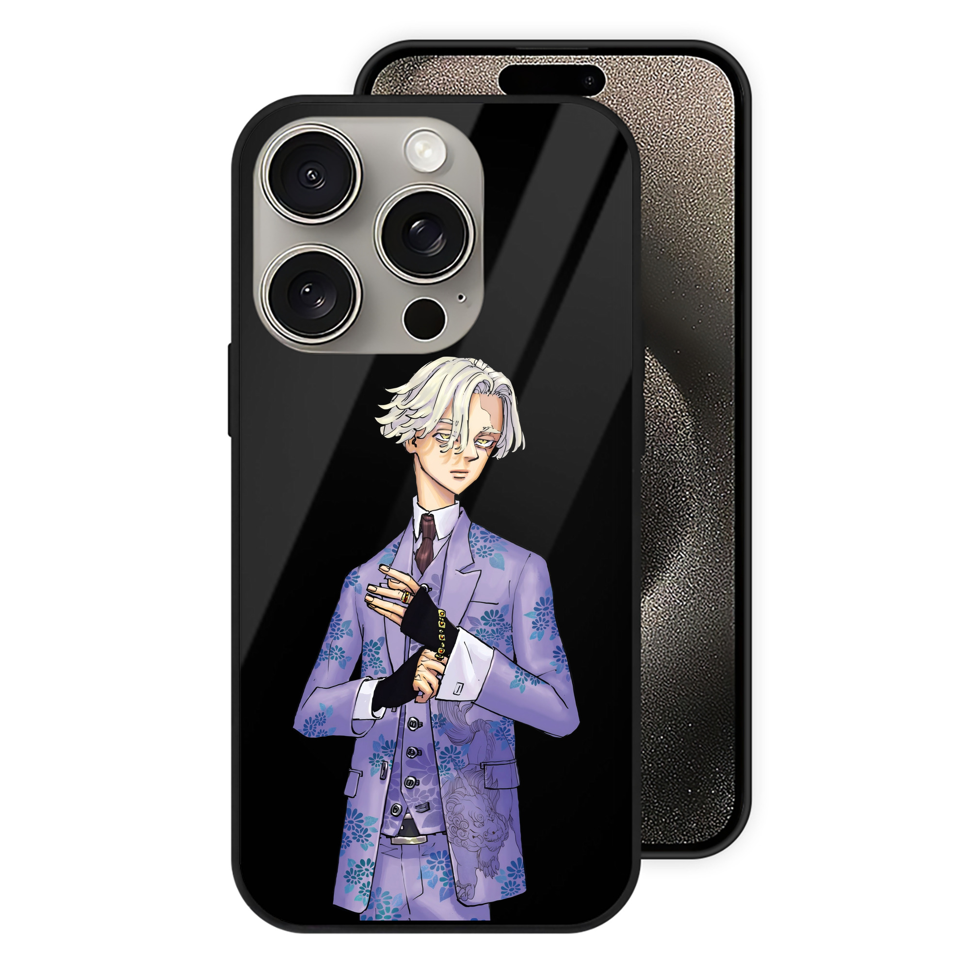 （画像用） 東京リベンジャーズ Tokyo Revengers 【iPhone15Pro対応】スマホケース 耐衝撃＆黄変防止 背面ガラス
