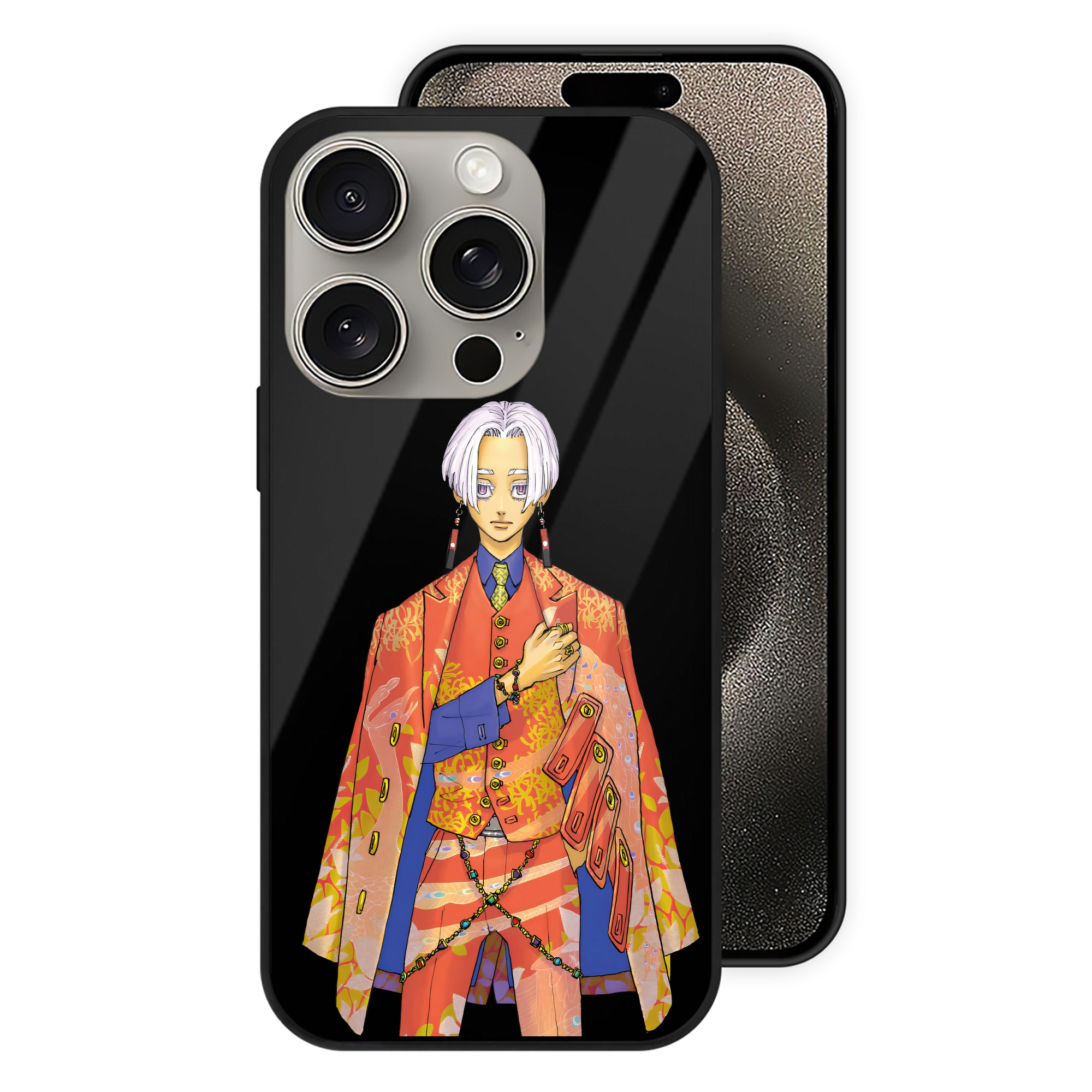 （画像用） 東京リベンジャーズ Tokyo Revengers 【iPhone15Pro対応】スマホケース 耐衝撃＆黄変防止 背面ガラス
