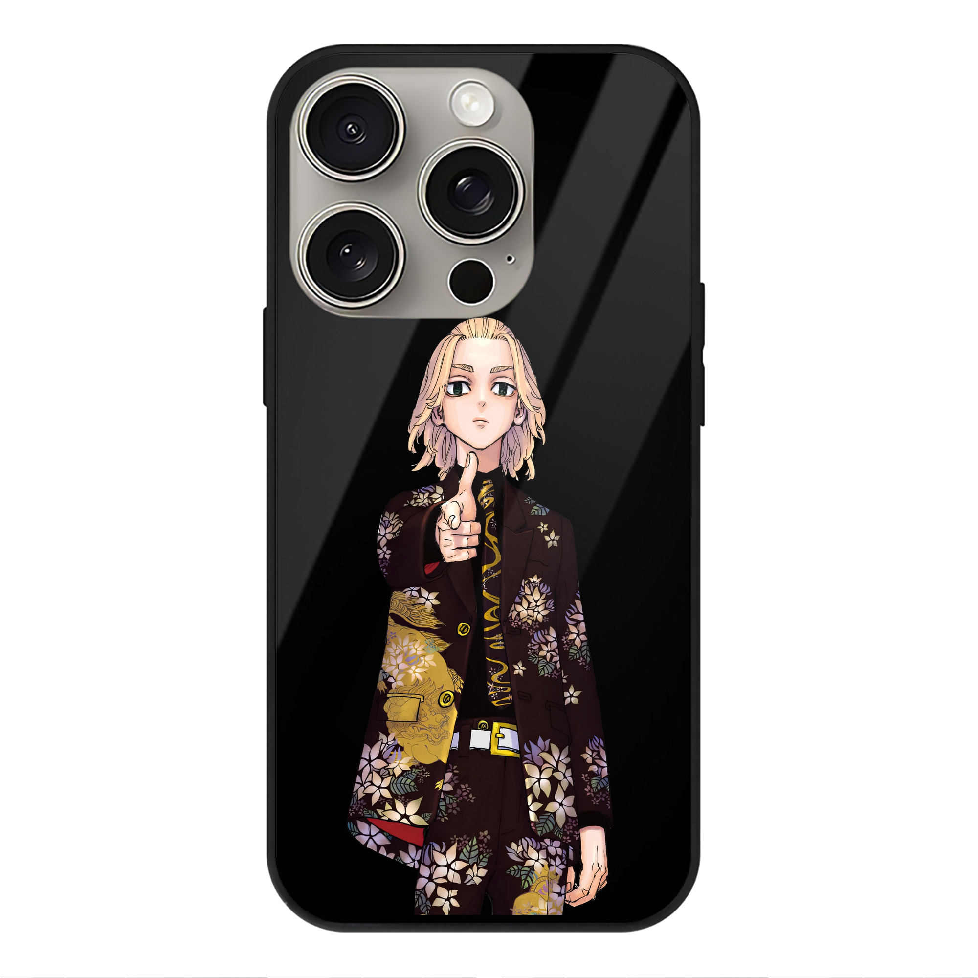 （画像用） 東京リベンジャーズ Tokyo Revengers 【iPhone15Pro対応】スマホケース 耐衝撃＆黄変防止 背面ガラス