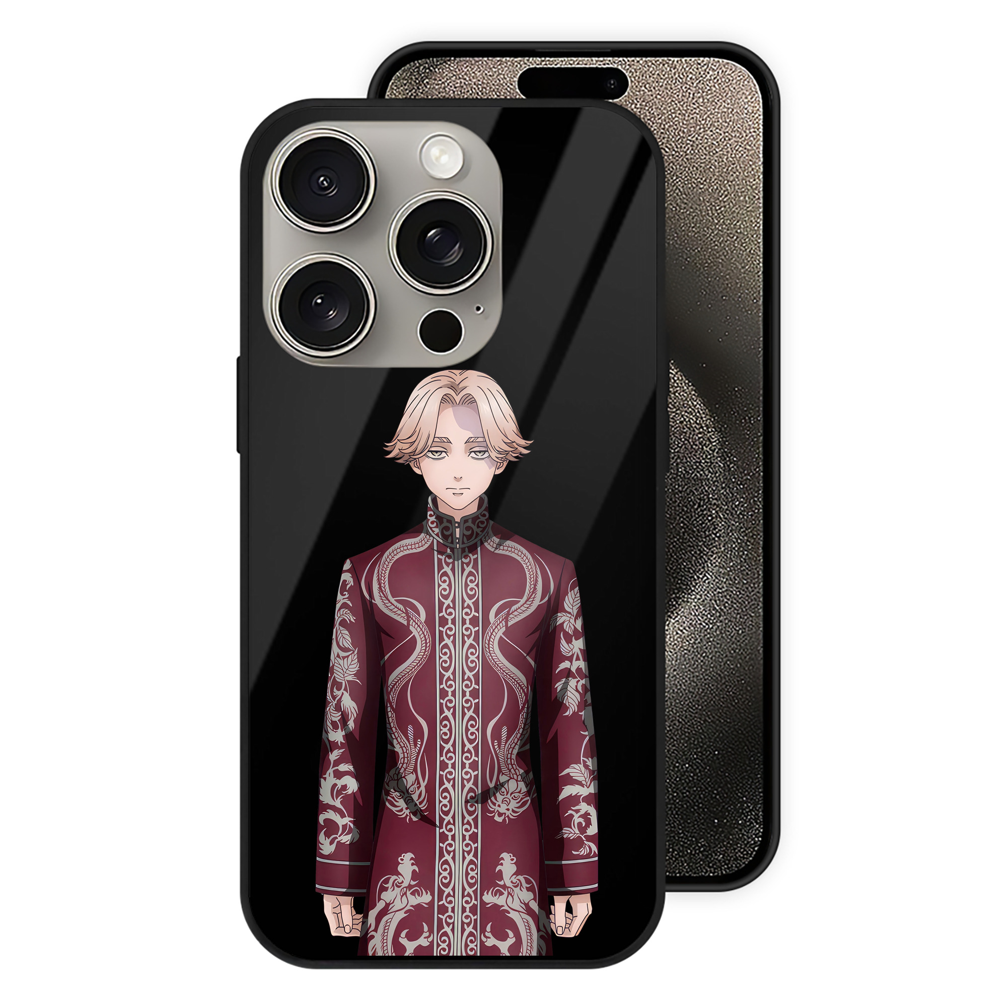 （画像用） 東京リベンジャーズ Tokyo Revengers 【iPhone15Pro対応】スマホケース 耐衝撃＆黄変防止 背面ガラス