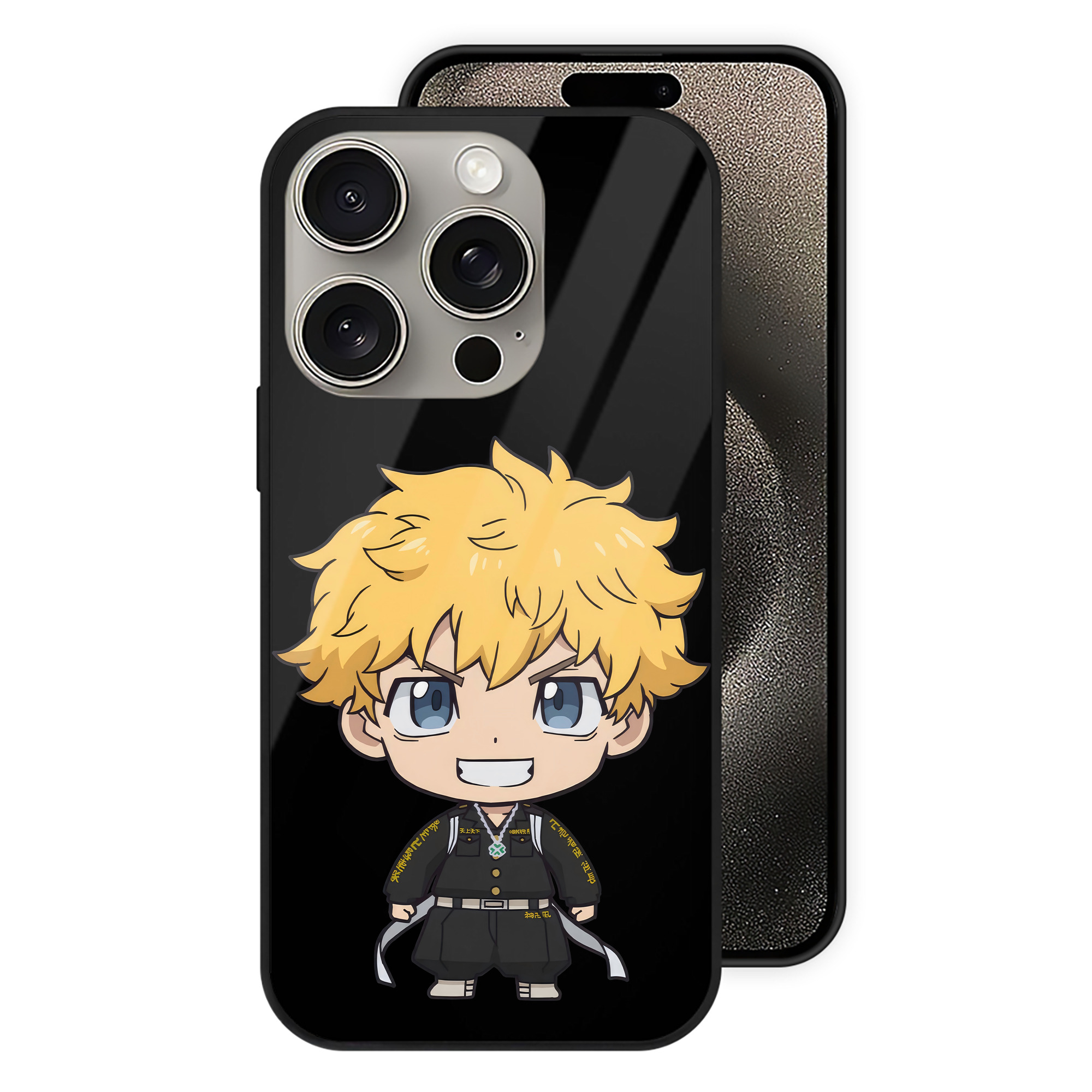 （画像用） 東京リベンジャーズ Tokyo Revengers 【iPhone15Pro対応】スマホケース 耐衝撃＆黄変防止 背面ガラス