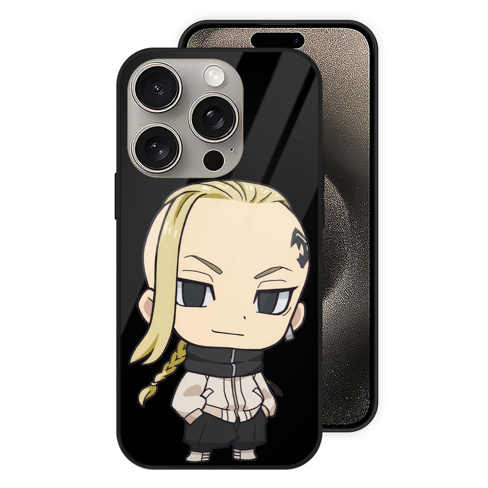 （画像用） 東京リベンジャーズ Tokyo Revengers 【iPhone15Pro対応】スマホケース 耐衝撃＆黄変防止 背面ガラス