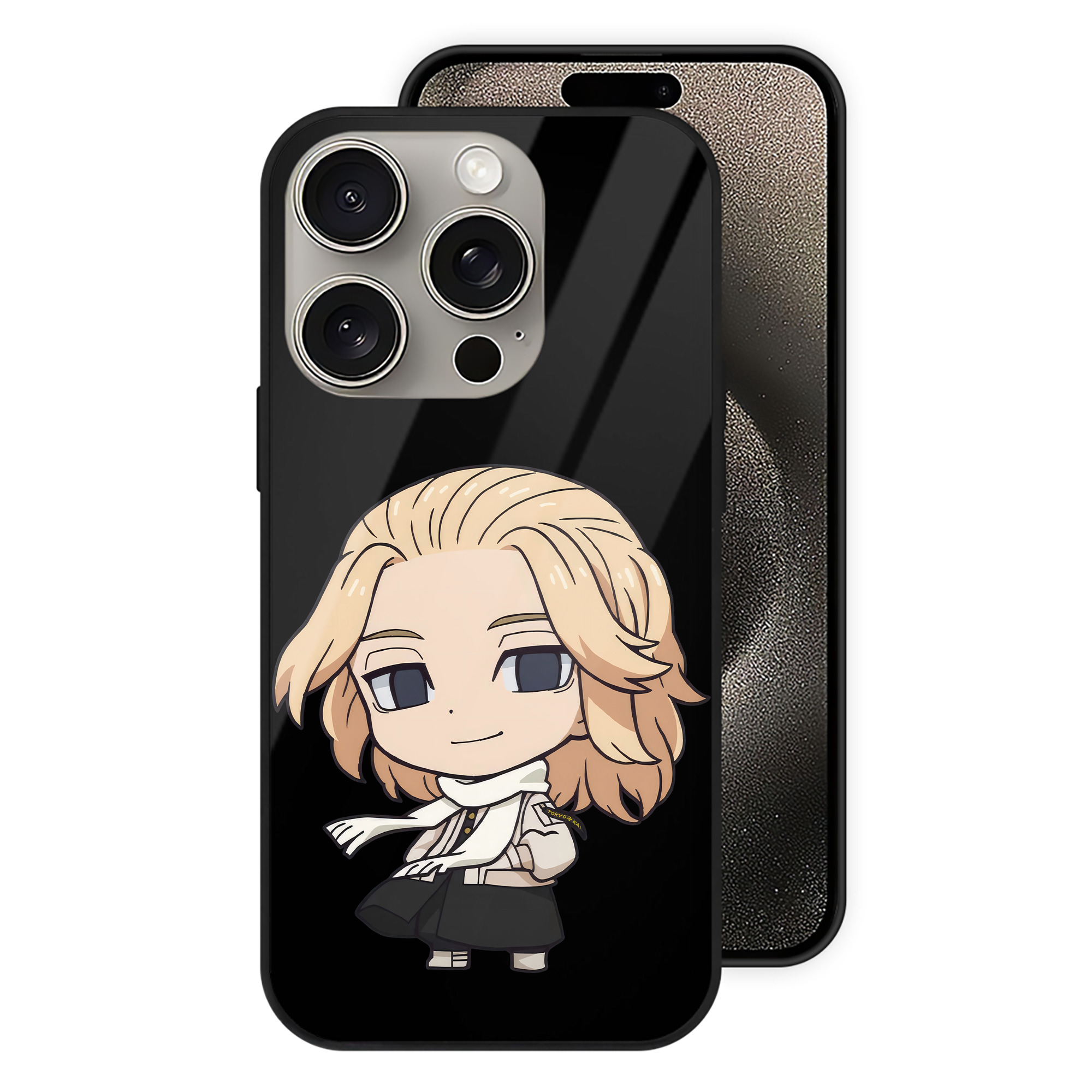 （画像用） 東京リベンジャーズ Tokyo Revengers 【iPhone15Pro対応】スマホケース 耐衝撃＆黄変防止 背面ガラス