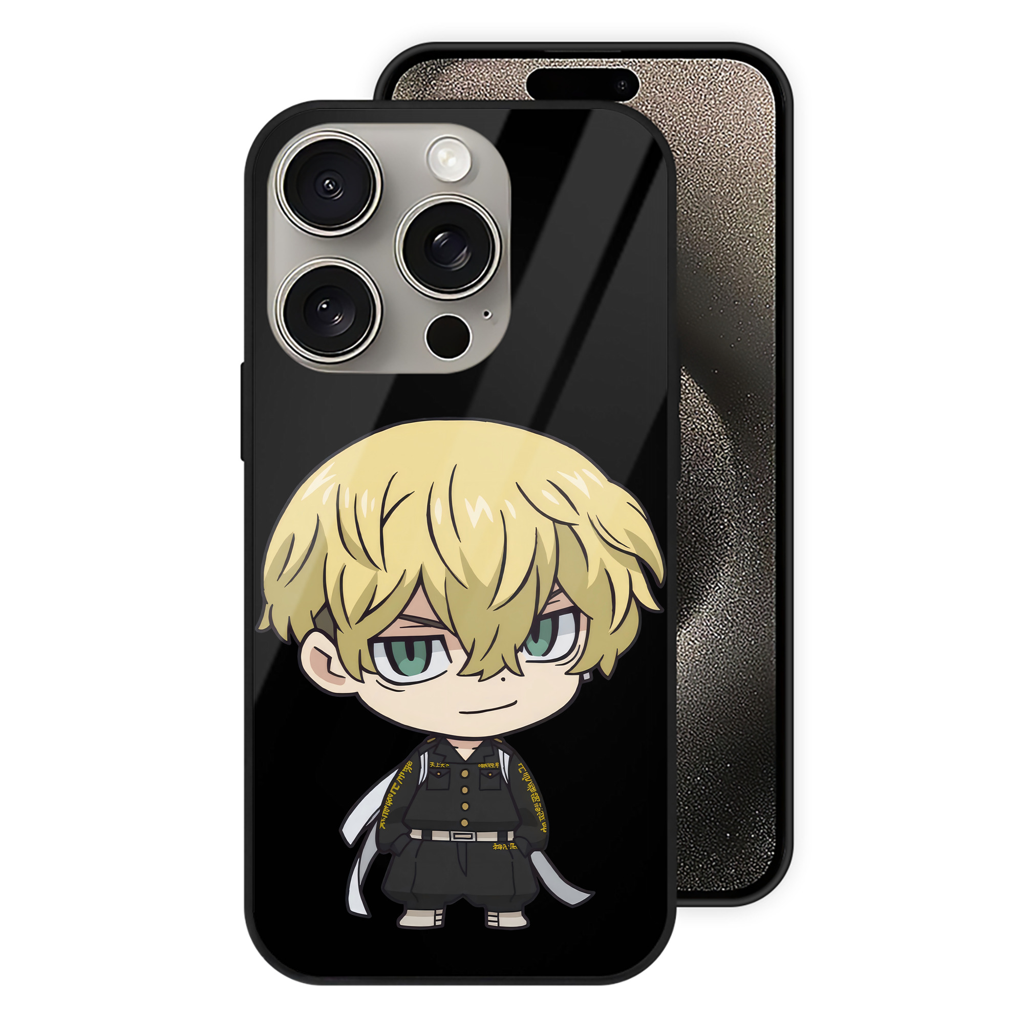 （画像用） 東京リベンジャーズ Tokyo Revengers 【iPhone15Pro対応】スマホケース 耐衝撃＆黄変防止 背面ガラス