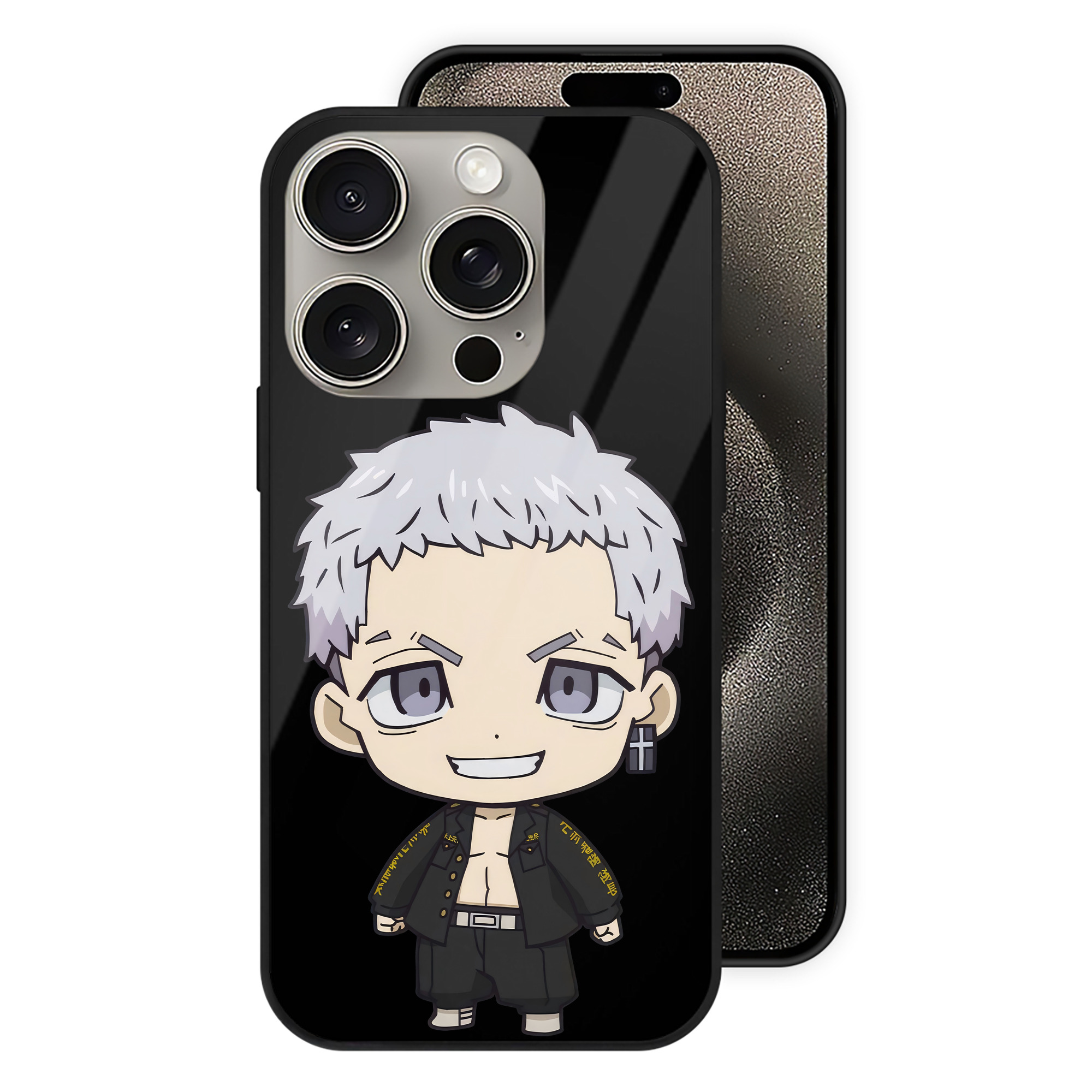 （画像用） 東京リベンジャーズ Tokyo Revengers 【iPhone15Pro対応】スマホケース 耐衝撃＆黄変防止 背面ガラス