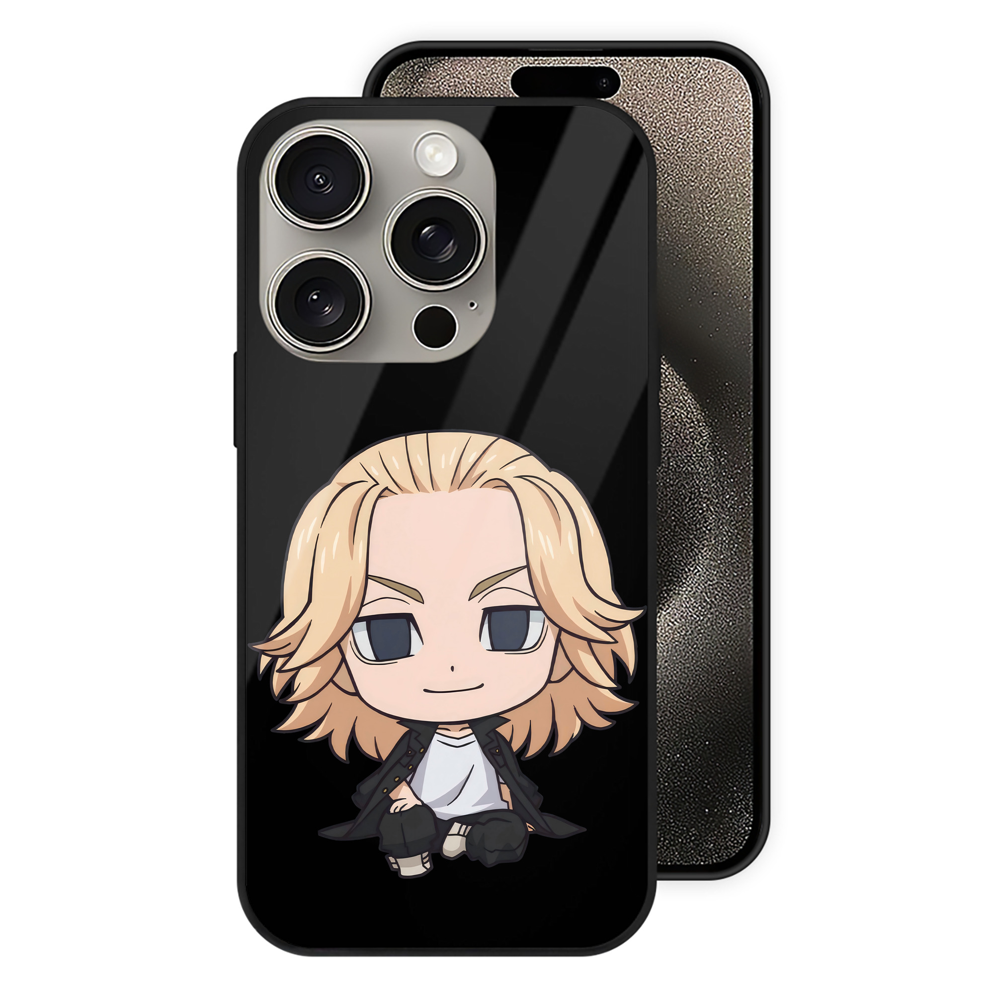 （画像用） 東京リベンジャーズ Tokyo Revengers 【iPhone15Pro対応】スマホケース 耐衝撃＆黄変防止 背面ガラス