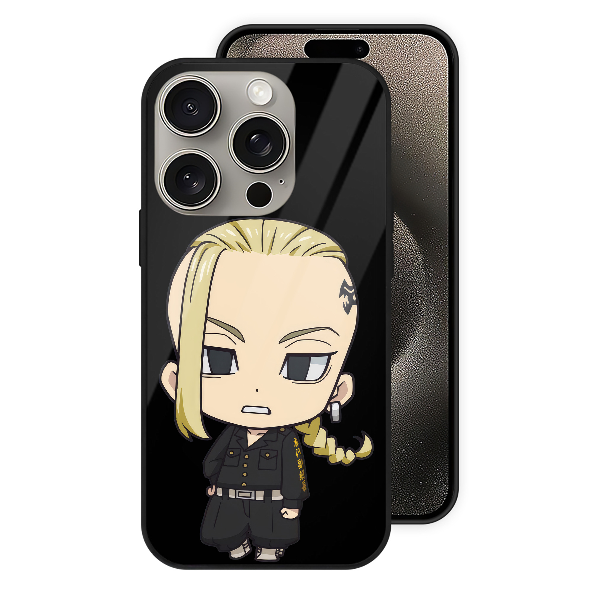 （画像用） 東京リベンジャーズ Tokyo Revengers 【iPhone15Pro対応】スマホケース 耐衝撃＆黄変防止 背面ガラス