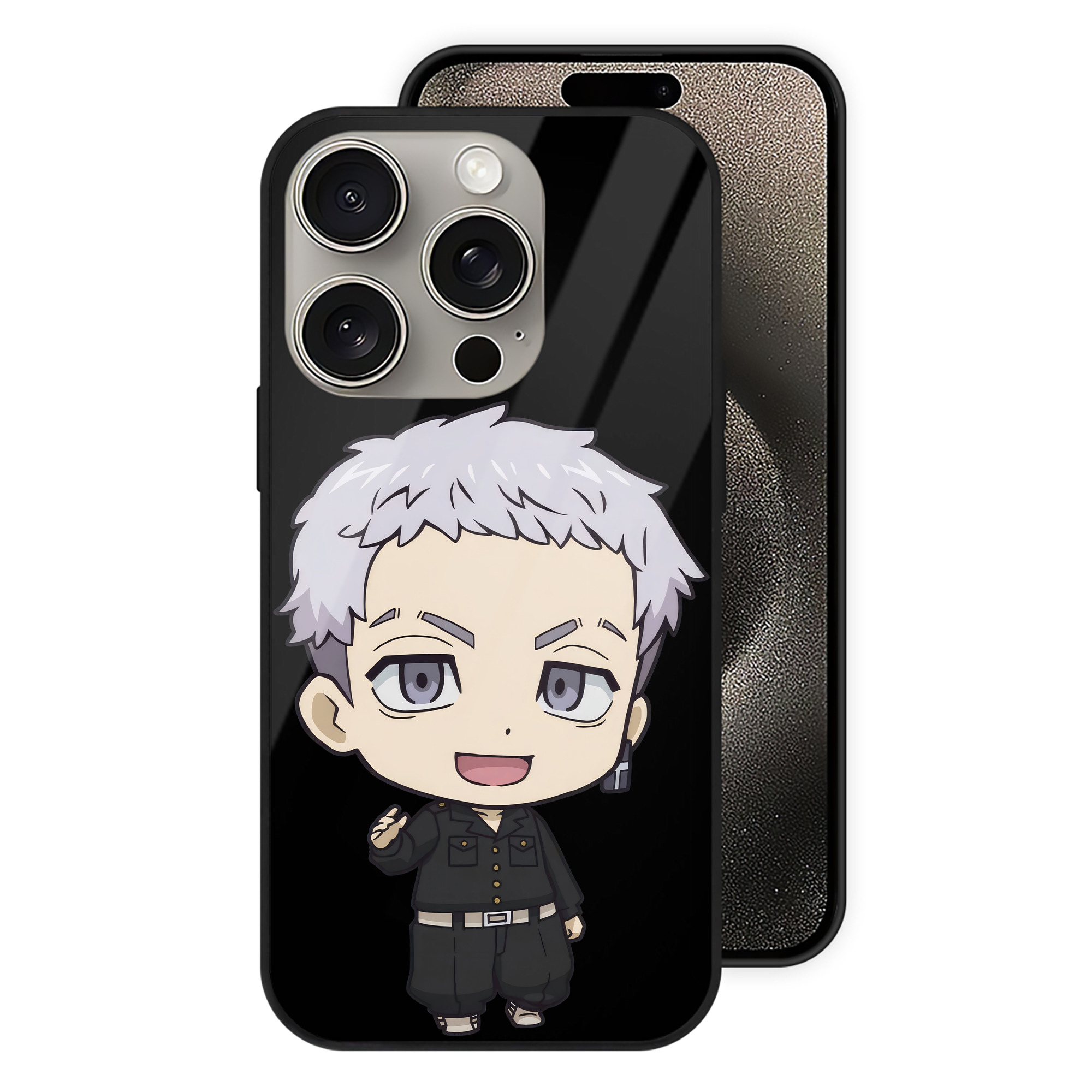 （画像用） 東京リベンジャーズ Tokyo Revengers 【iPhone15Pro対応】スマホケース 耐衝撃＆黄変防止 背面ガラス