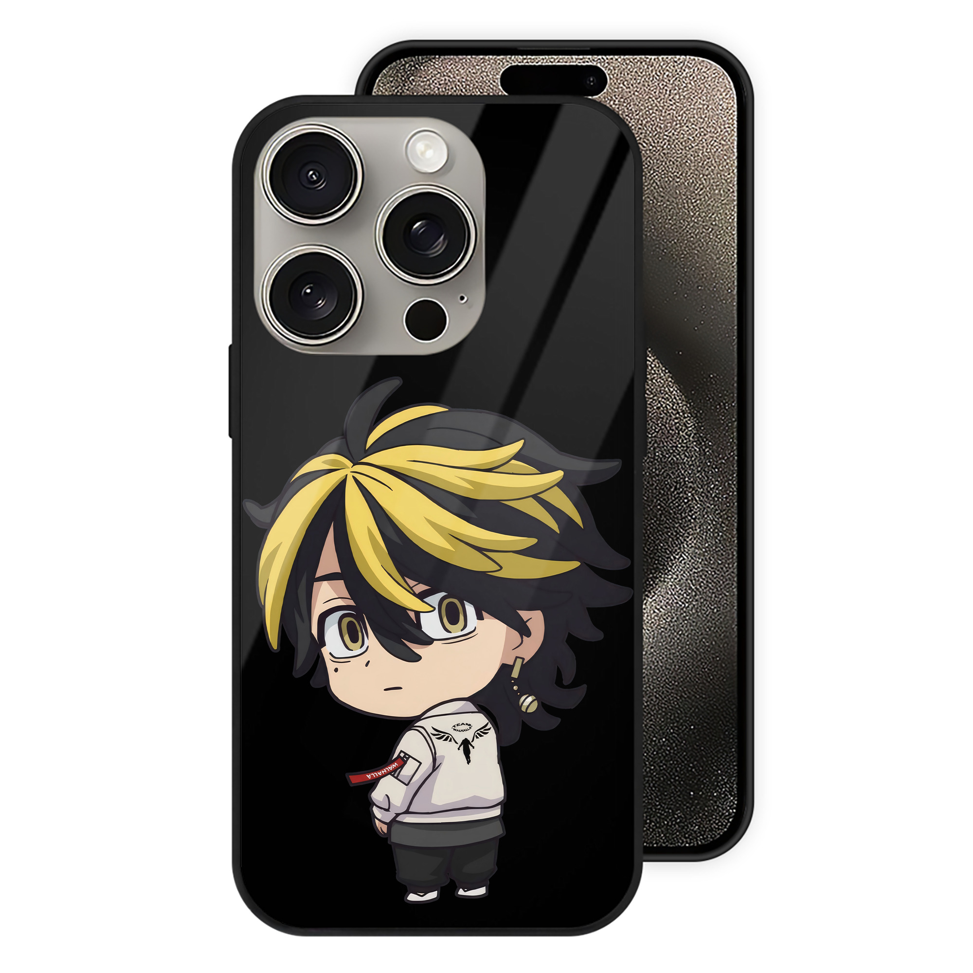 （画像用） 東京リベンジャーズ Tokyo Revengers 【iPhone15Pro対応】スマホケース 耐衝撃＆黄変防止 背面ガラス