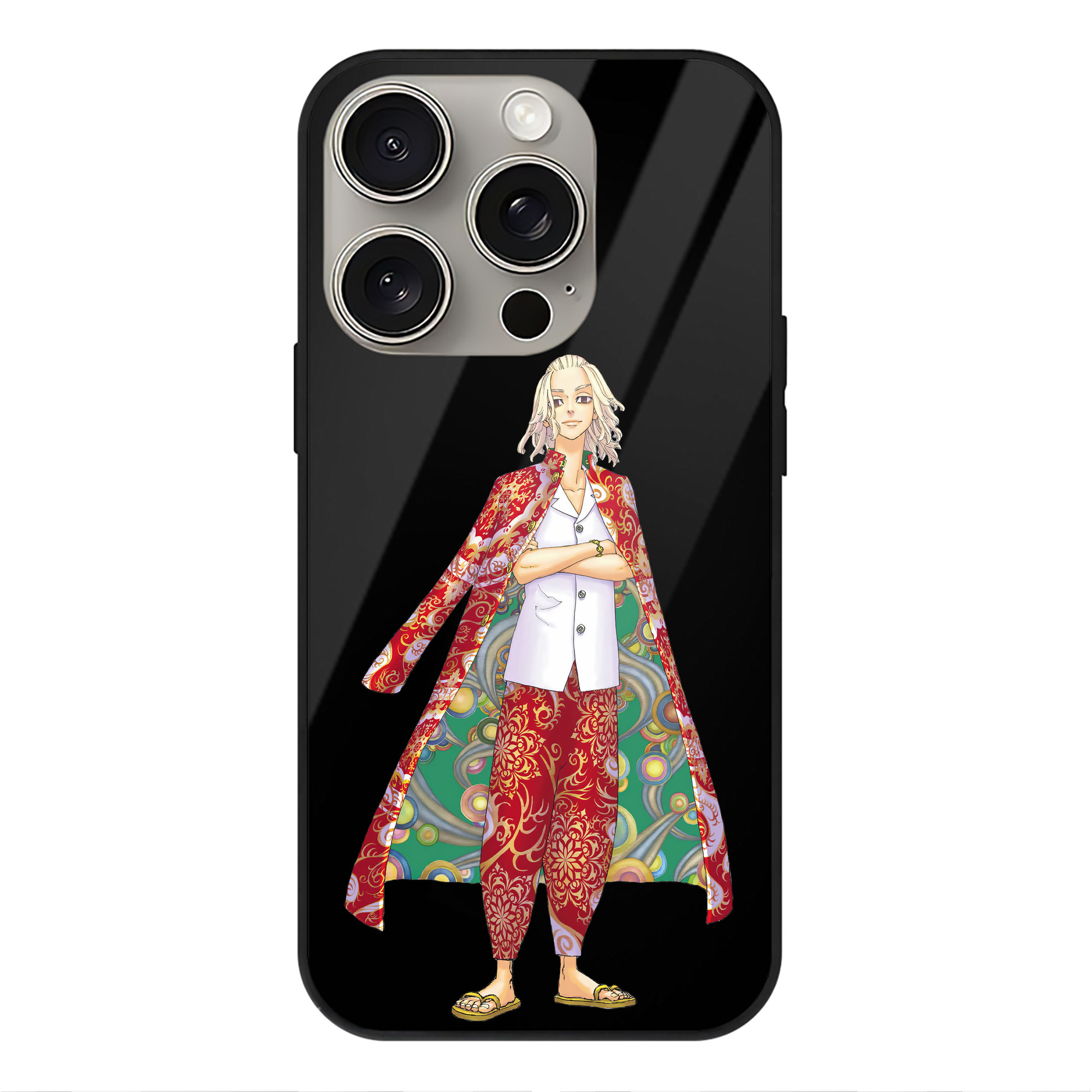 （画像用） 東京リベンジャーズ Tokyo Revengers 【iPhone15Pro対応】スマホケース 耐衝撃＆黄変防止 背面ガラス