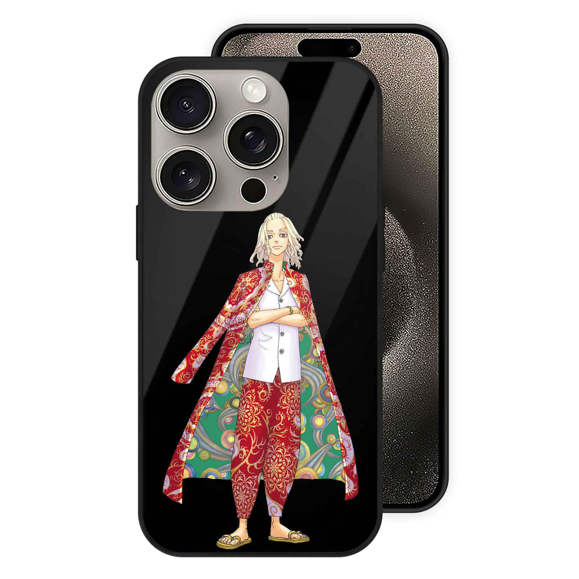 （画像用） 東京リベンジャーズ Tokyo Revengers 【iPhone15Pro対応】スマホケース 耐衝撃＆黄変防止 背面ガラス