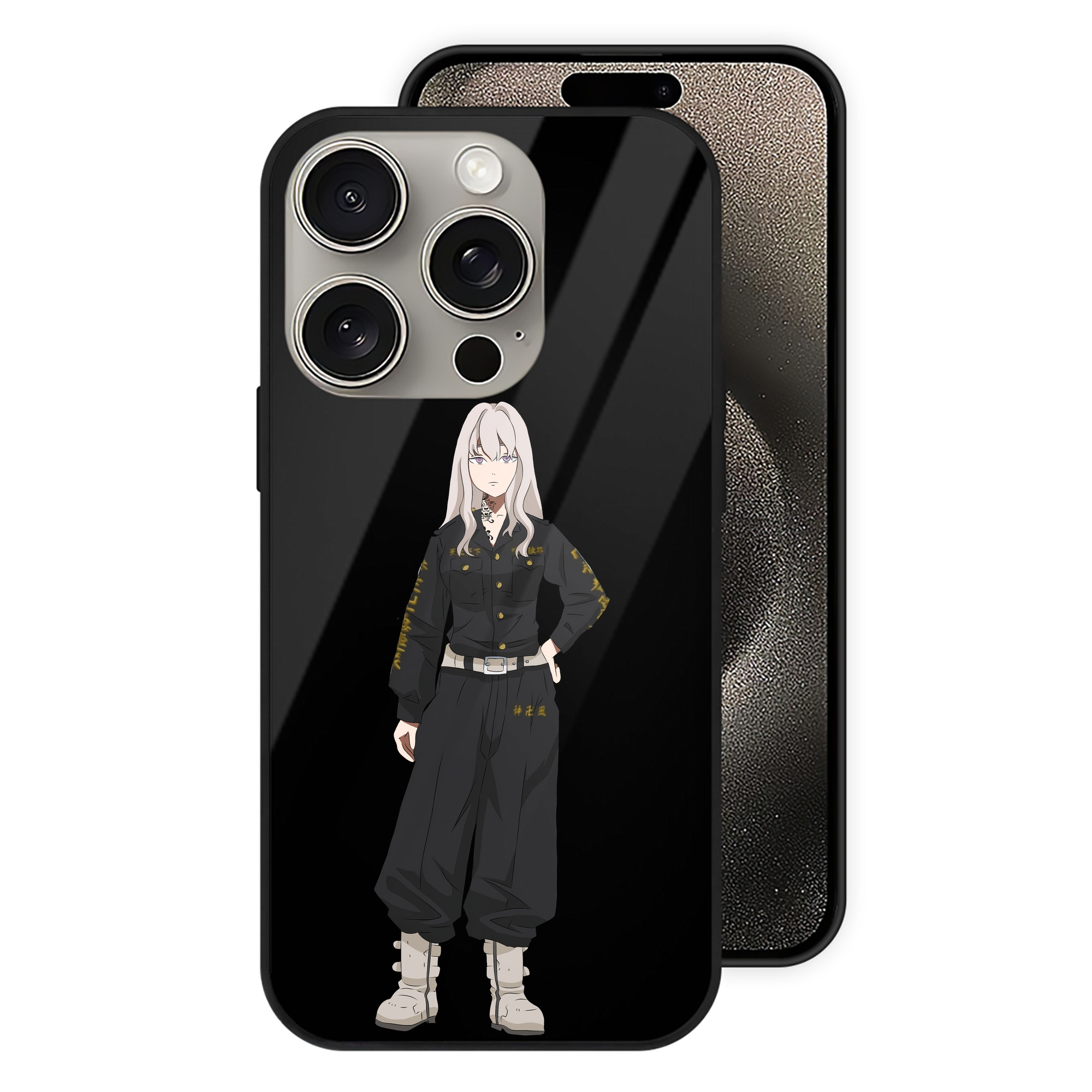 （画像用） 東京リベンジャーズ Tokyo Revengers 【iPhone15Pro対応】スマホケース 耐衝撃＆黄変防止 背面ガラス