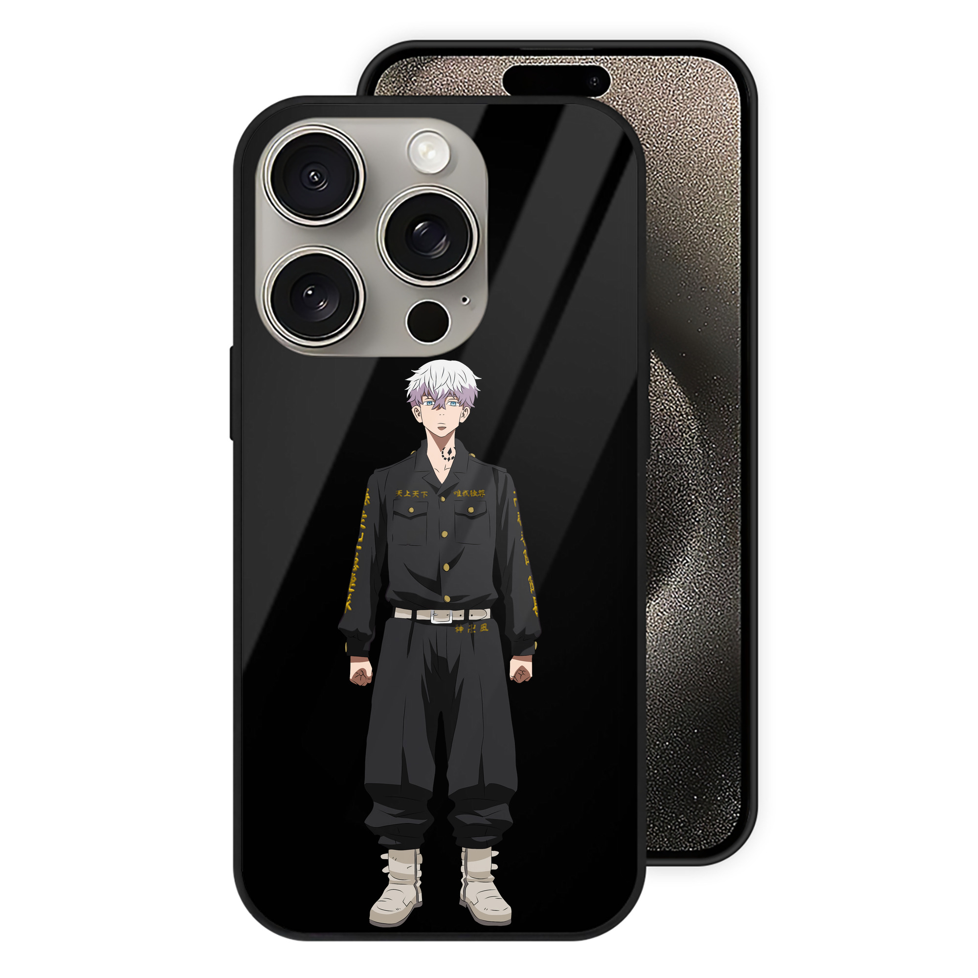 （画像用） 東京リベンジャーズ Tokyo Revengers 【iPhone15Pro対応】スマホケース 耐衝撃＆黄変防止 背面ガラス