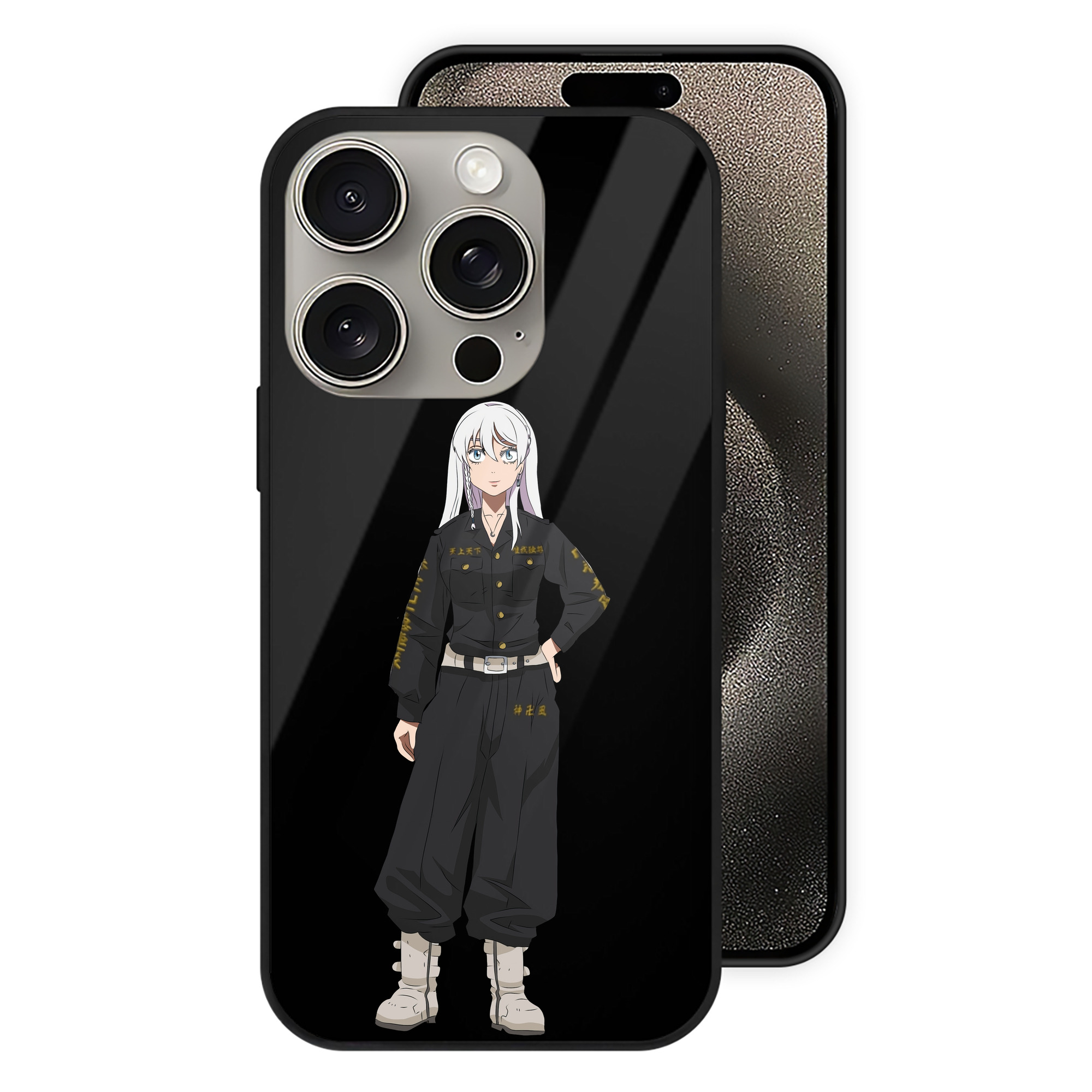 （画像用） 東京リベンジャーズ Tokyo Revengers 【iPhone15Pro対応】スマホケース 耐衝撃＆黄変防止 背面ガラス