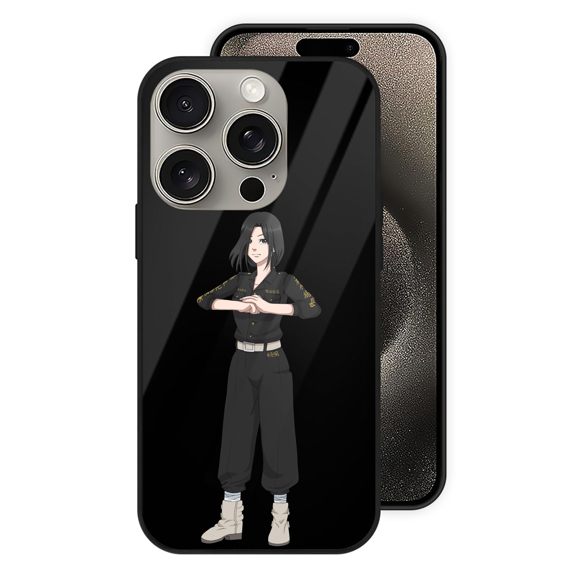 （画像用） 東京リベンジャーズ Tokyo Revengers 【iPhone15Pro対応】スマホケース 耐衝撃＆黄変防止 背面ガラス