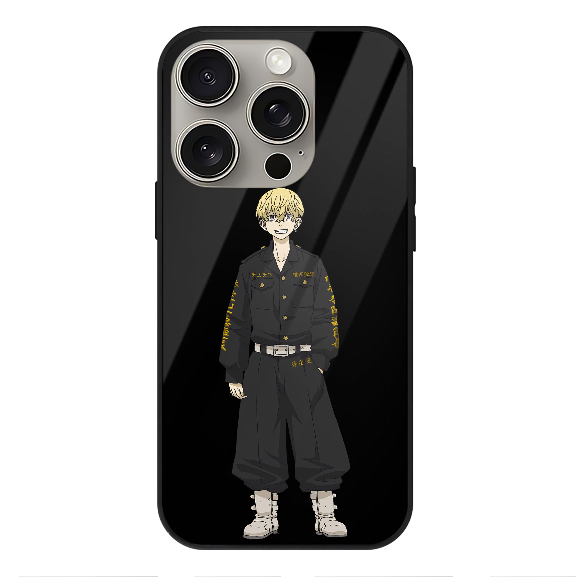 （画像用） 東京リベンジャーズ Tokyo Revengers 【iPhone15Pro対応】スマホケース 耐衝撃＆黄変防止 背面ガラス