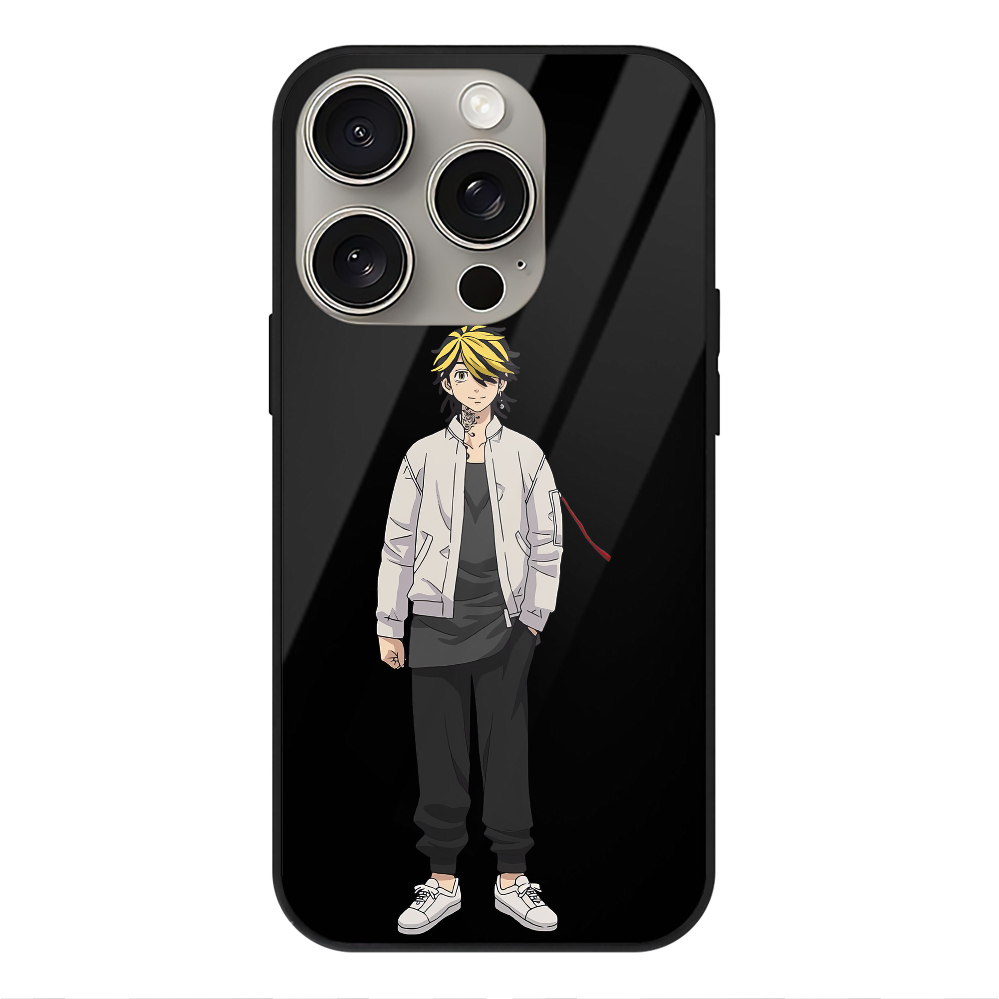 （画像用） 東京リベンジャーズ Tokyo Revengers 【iPhone15Pro対応】スマホケース 耐衝撃＆黄変防止 背面ガラス