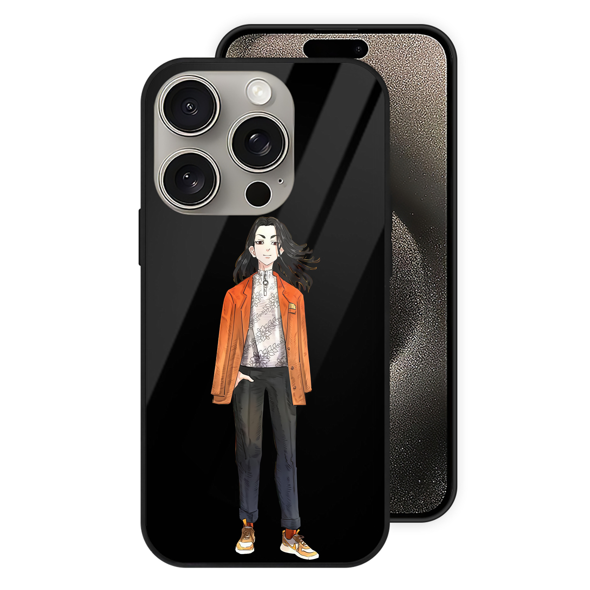 （画像用） 東京リベンジャーズ Tokyo Revengers 【iPhone15Pro対応】スマホケース 耐衝撃＆黄変防止 背面ガラス