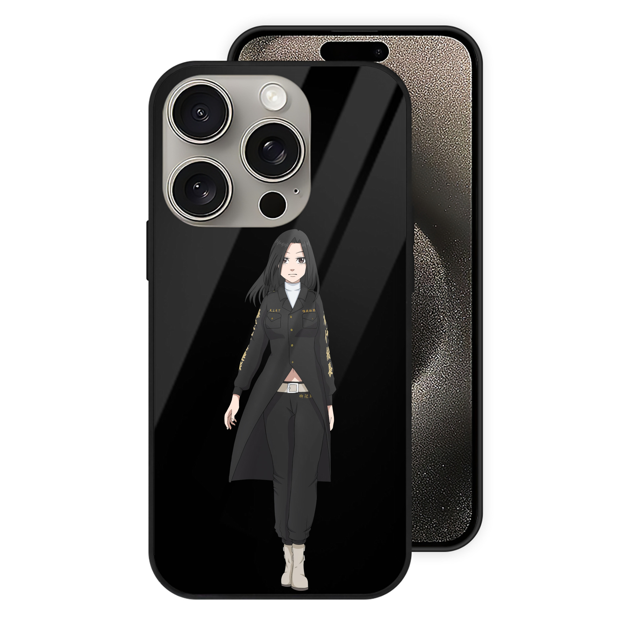 （画像用） 東京リベンジャーズ Tokyo Revengers 【iPhone15Pro対応】スマホケース 耐衝撃＆黄変防止 背面ガラス