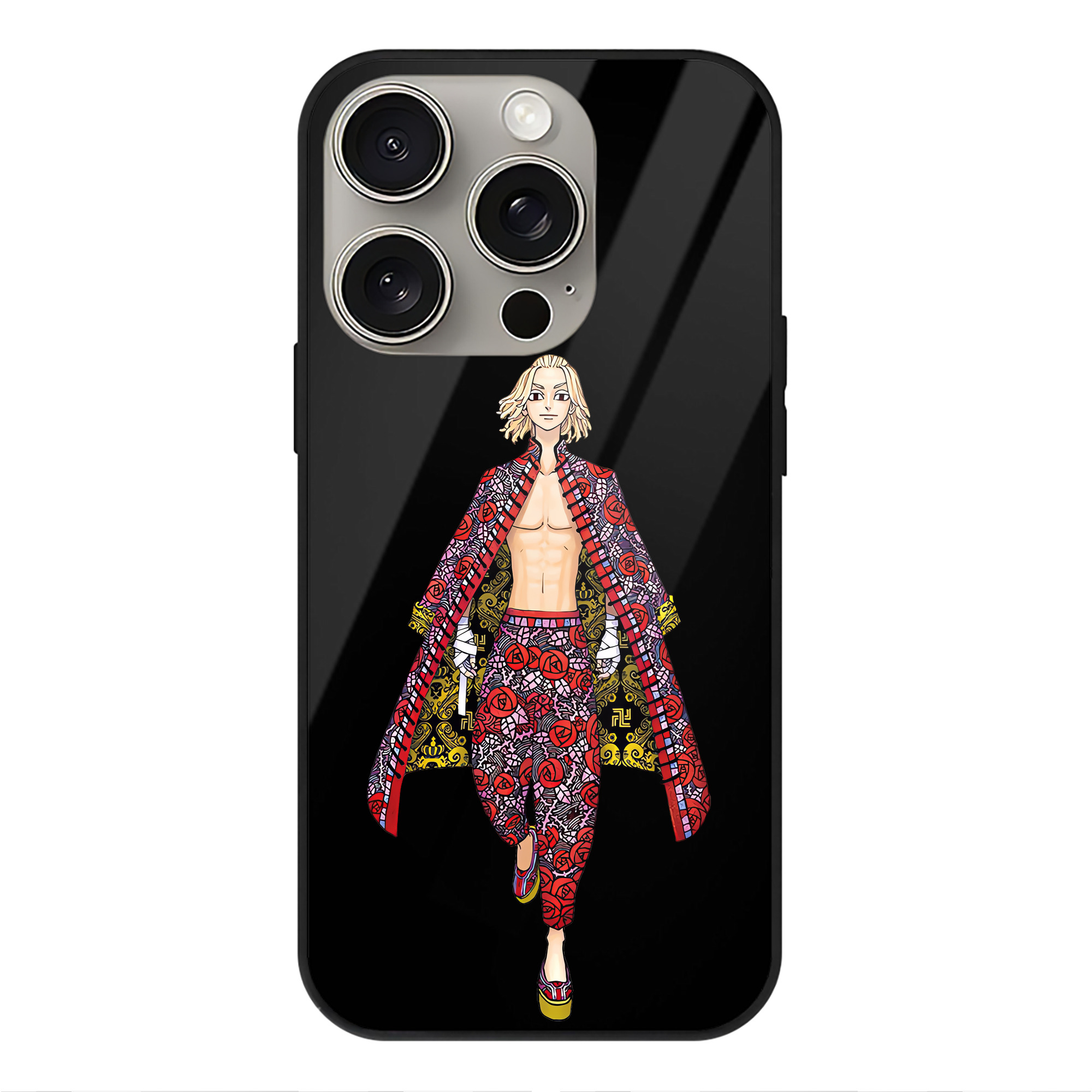 （画像用） 東京リベンジャーズ Tokyo Revengers 【iPhone15Pro対応】スマホケース 耐衝撃＆黄変防止 背面ガラス