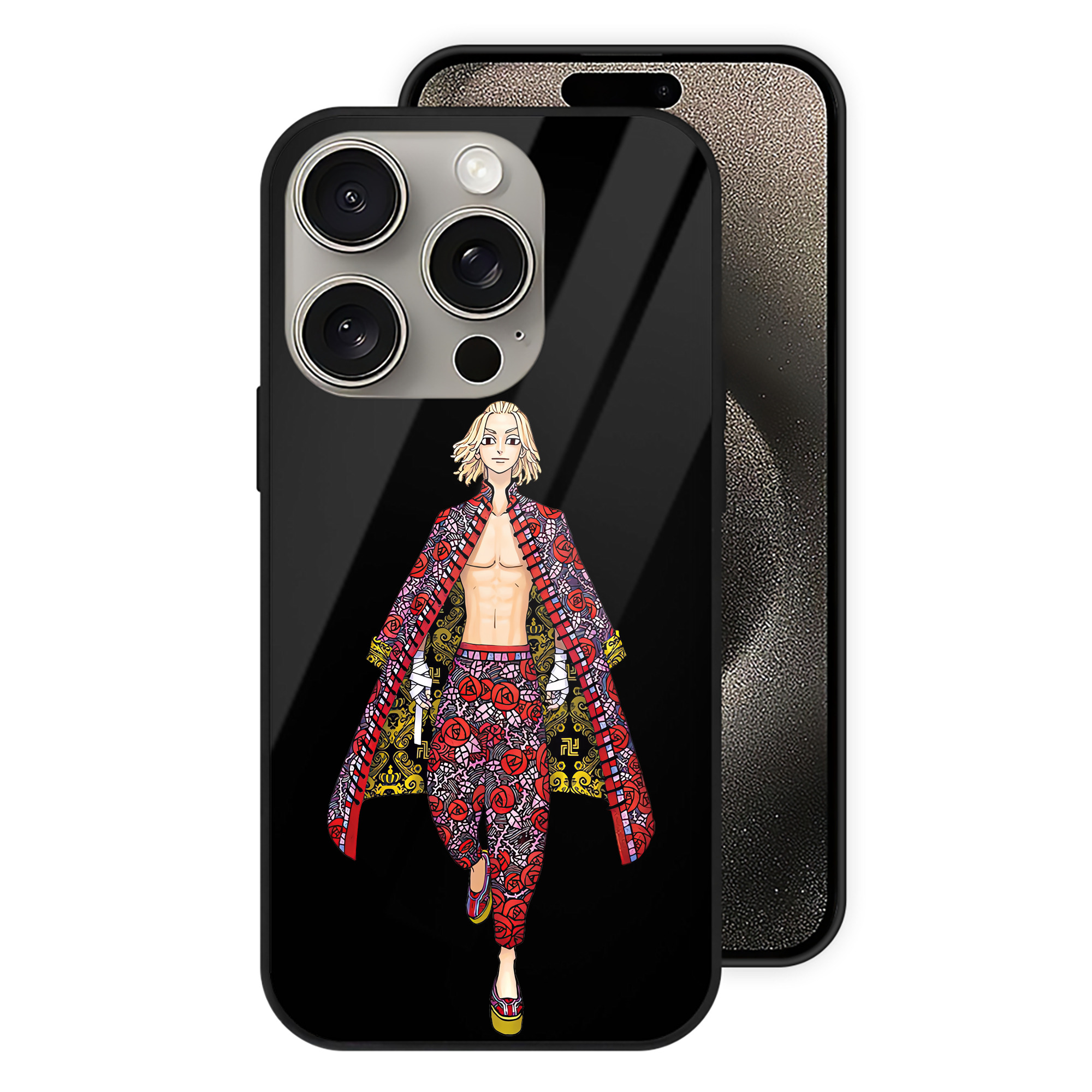 （画像用） 東京リベンジャーズ Tokyo Revengers 【iPhone15Pro対応】スマホケース 耐衝撃＆黄変防止 背面ガラス