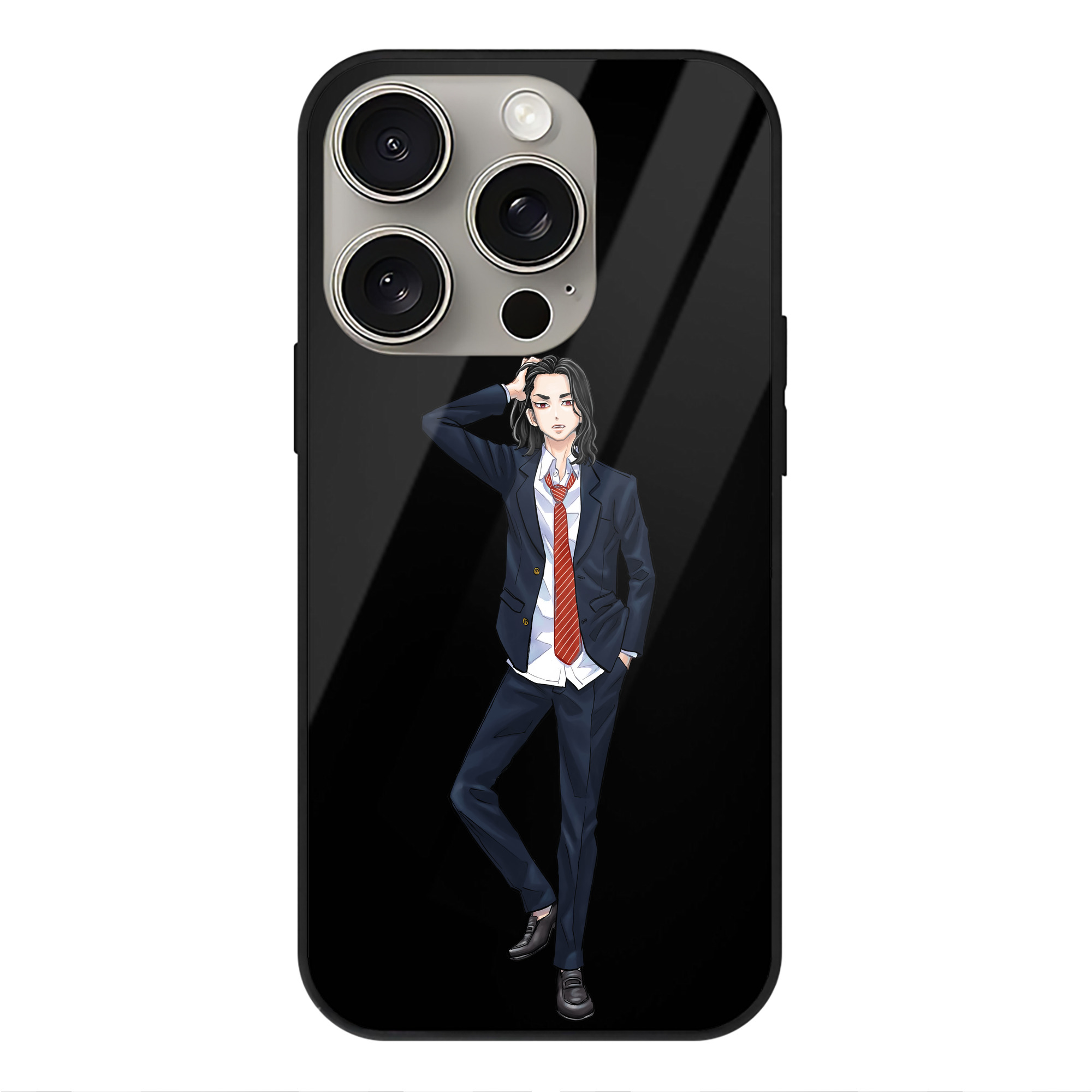（画像用） 東京リベンジャーズ Tokyo Revengers 【iPhone15Pro対応】スマホケース 耐衝撃＆黄変防止 背面ガラス