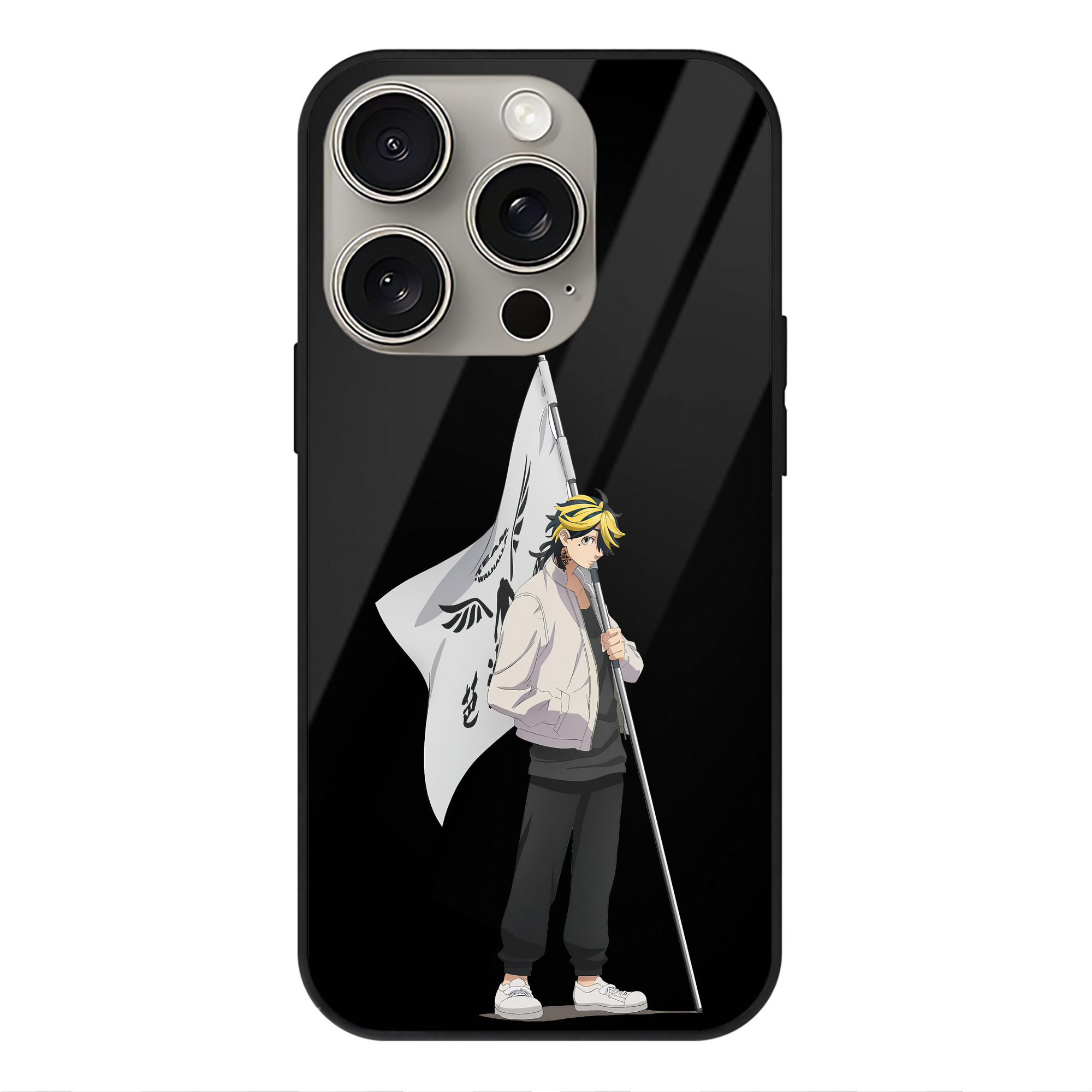 （画像用） 東京リベンジャーズ Tokyo Revengers 【iPhone15Pro対応】スマホケース 耐衝撃＆黄変防止 背面ガラス
