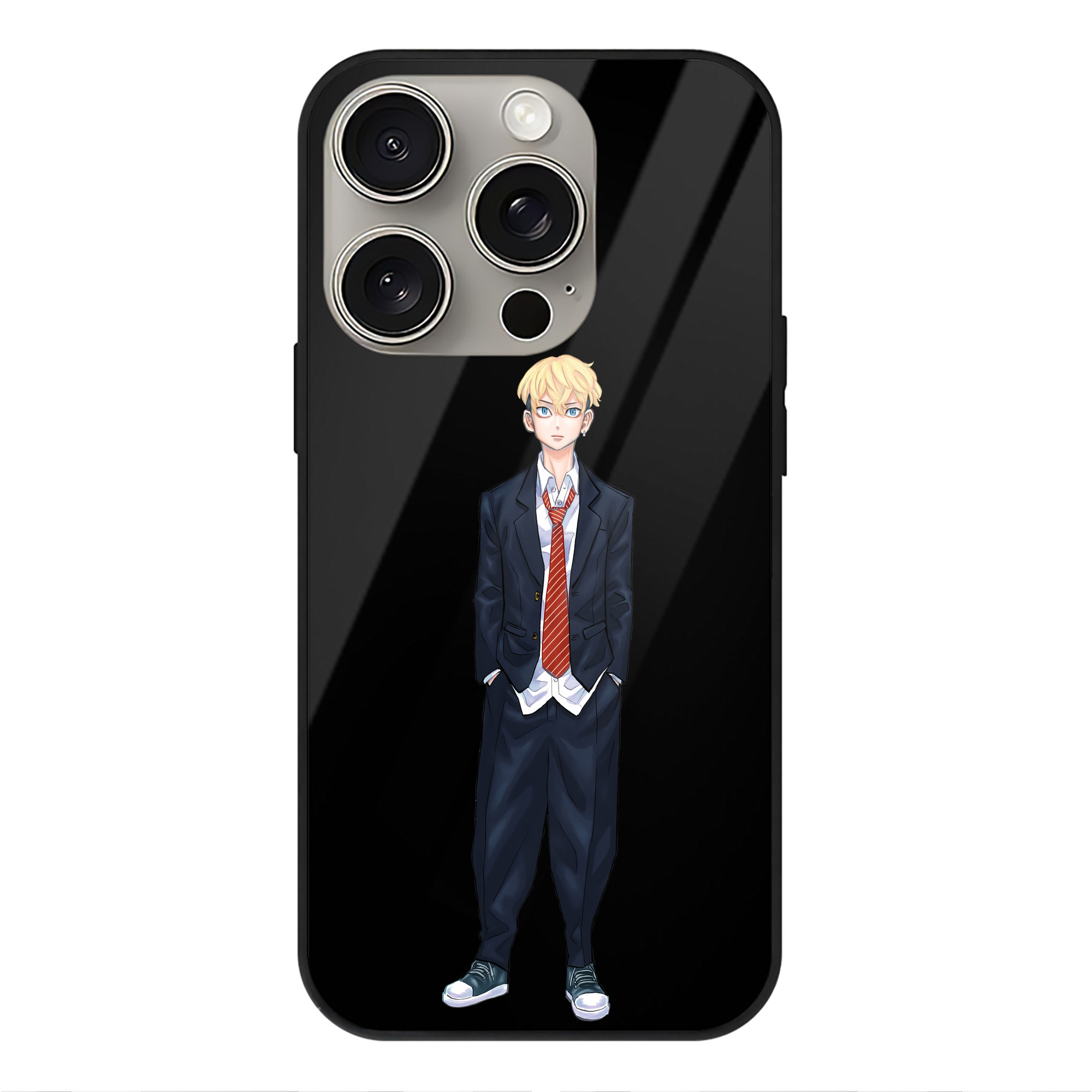 （画像用） 東京リベンジャーズ Tokyo Revengers 【iPhone15Pro対応】スマホケース 耐衝撃＆黄変防止 背面ガラス
