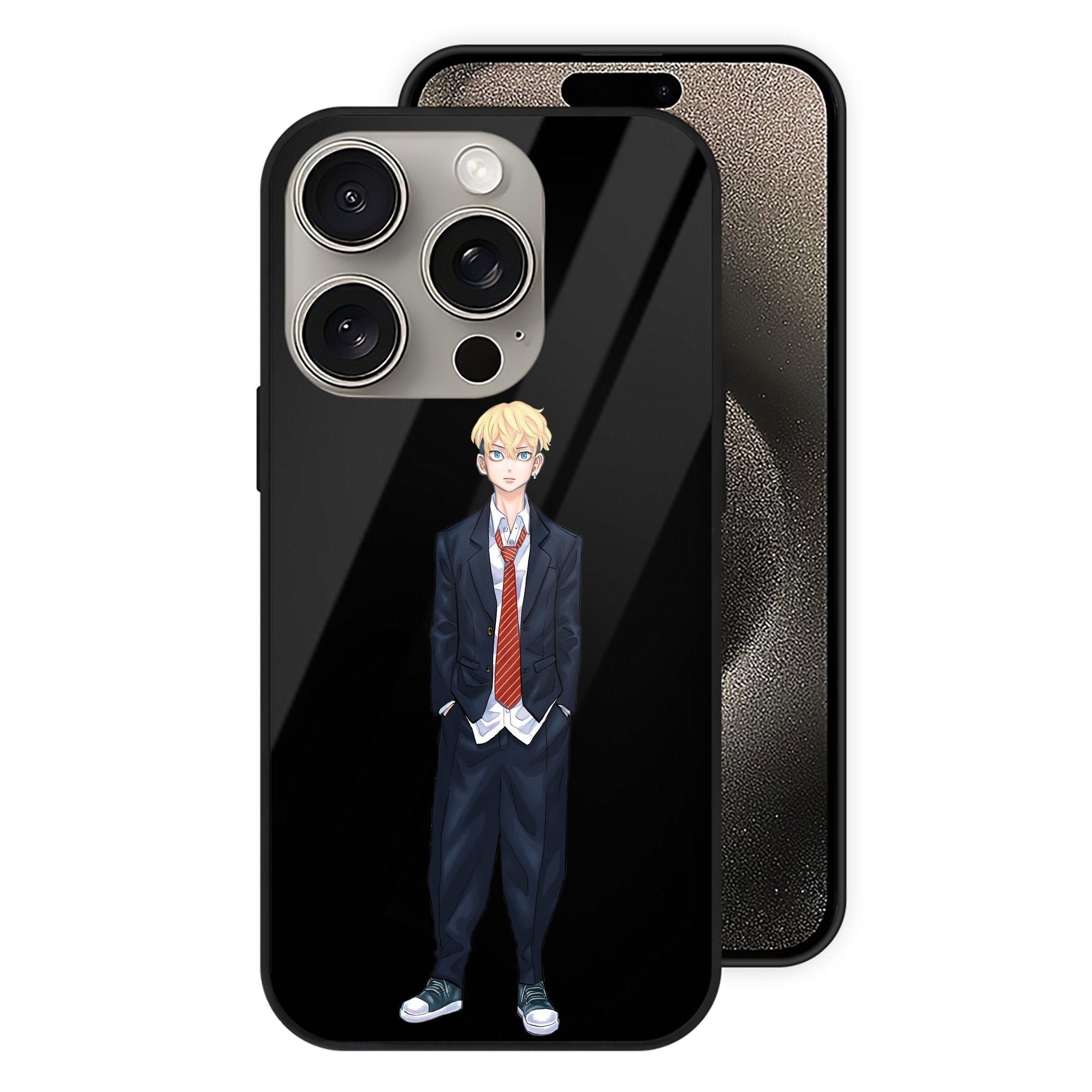（画像用） 東京リベンジャーズ Tokyo Revengers 【iPhone15Pro対応】スマホケース 耐衝撃＆黄変防止 背面ガラス