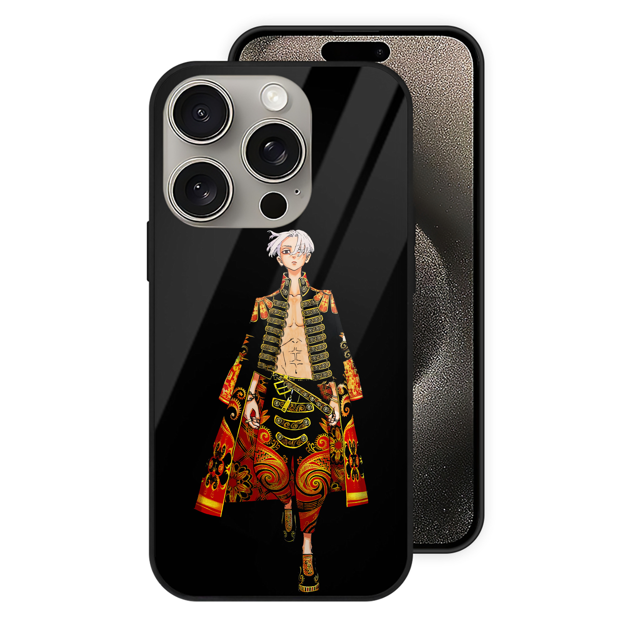 （画像用） 東京リベンジャーズ Tokyo Revengers 【iPhone15Pro対応】スマホケース 耐衝撃＆黄変防止 背面ガラス